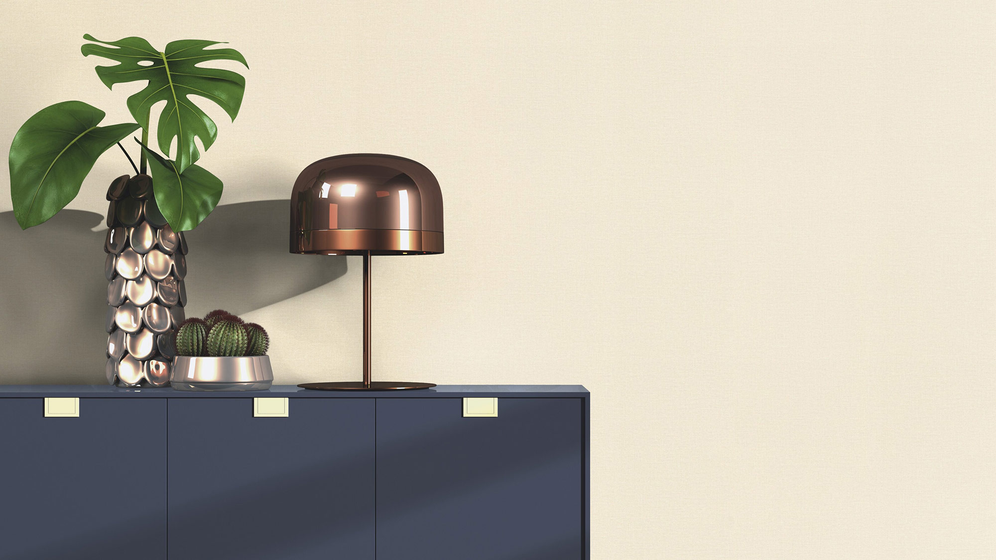 Rasch Vliestapete Liverna Beige-leinen hell 555837