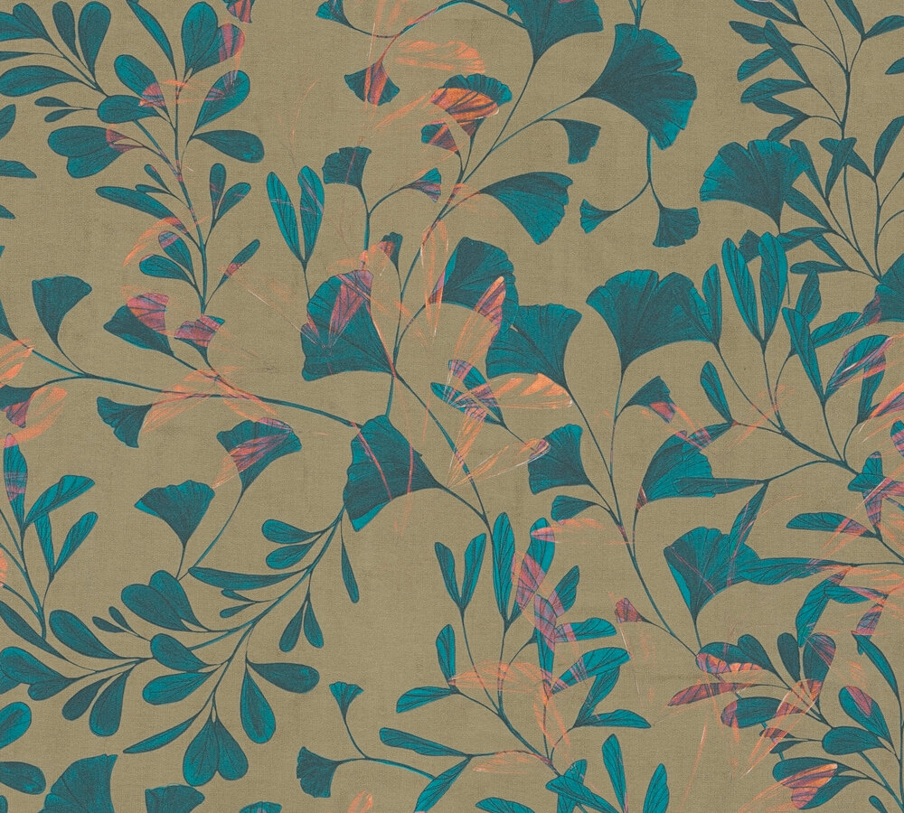 AS Vliestapete Anna d'Andrea Blätter Blau 782232