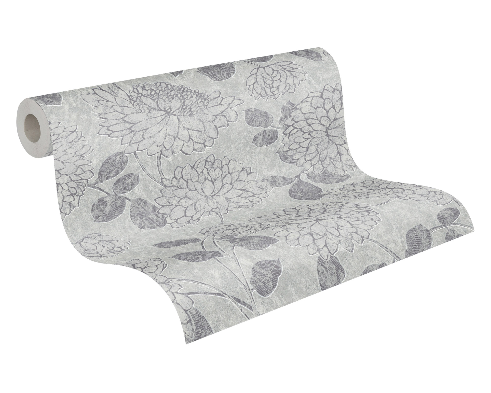 AS Vliestapete Attractive 2 Floral Hellgrau 390251