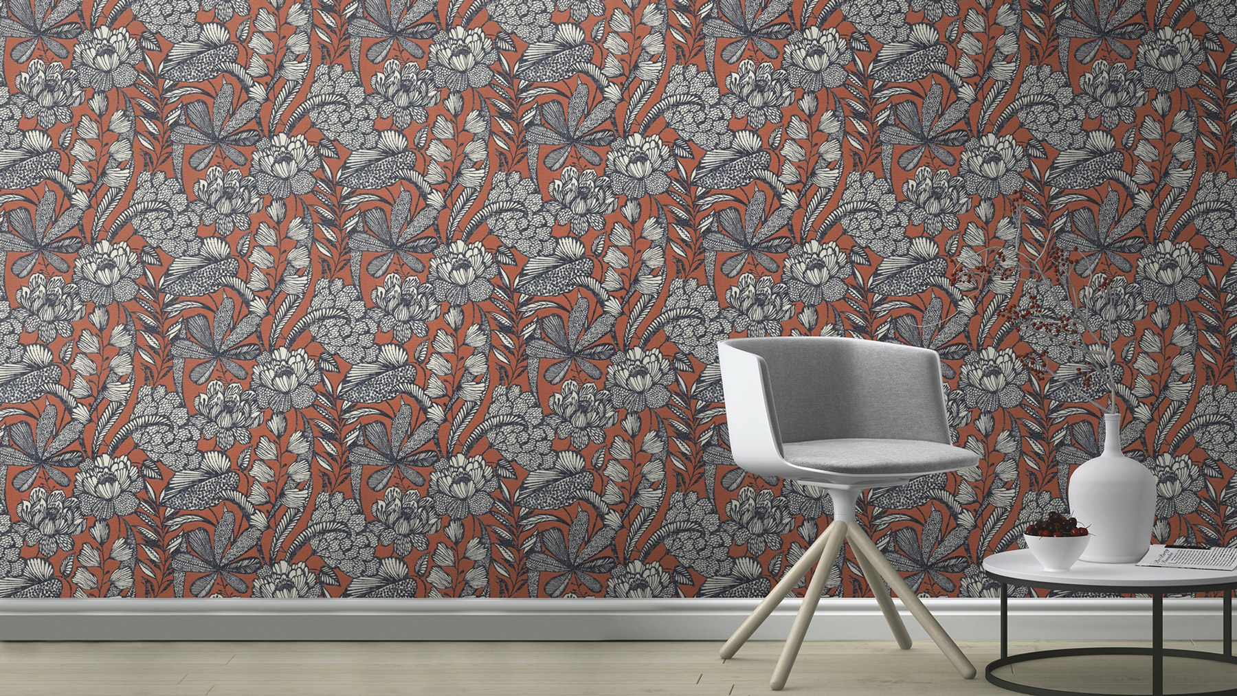 Rasch Vliestapete Lirico Blumen 555370