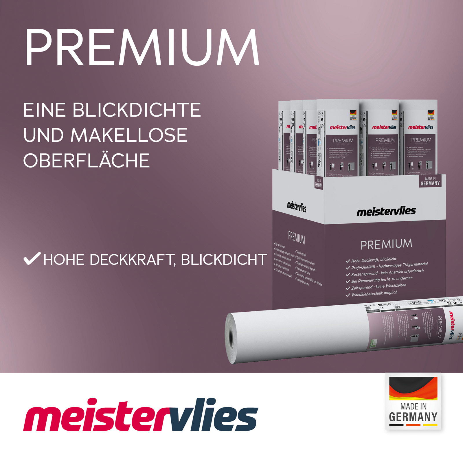 AS Vliestapete Meistervlies 8 überstreichbar 389751