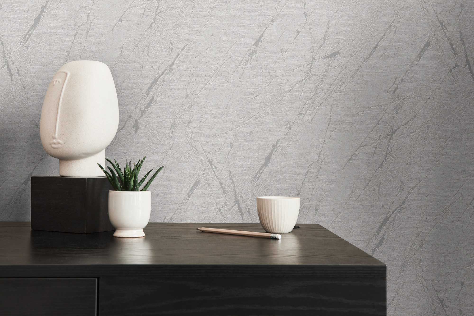 AS Vliestapete Casual Living Grau Marmoroptik 393361