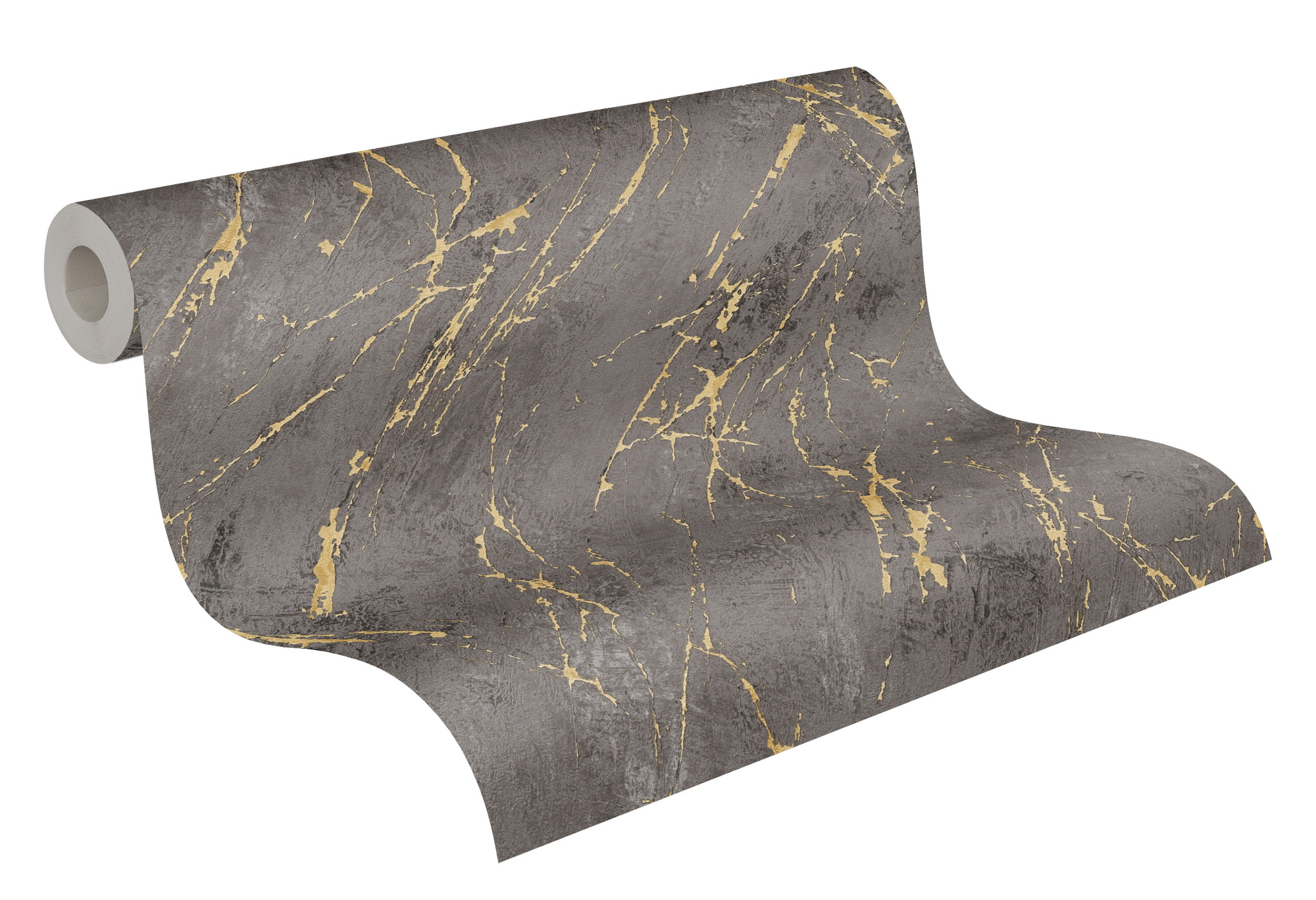 AS Vliestapete The BOS anthrazit Marmortapete 388175