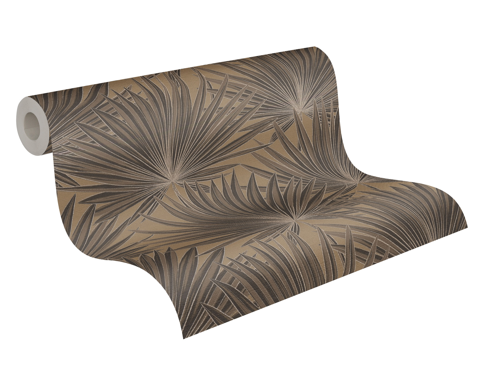 AS Vliestapete Antigua Satin Palmentapete Braun 390904