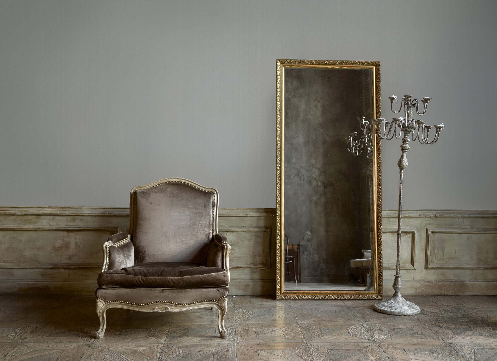 AS Vliestapete The BOS grau Unitapete 380989