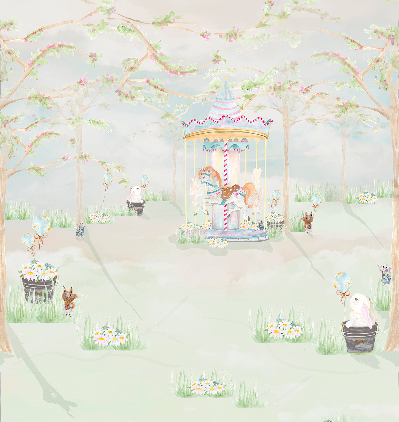 Decoprint Fototapete Cute Walls Karussel CW61111