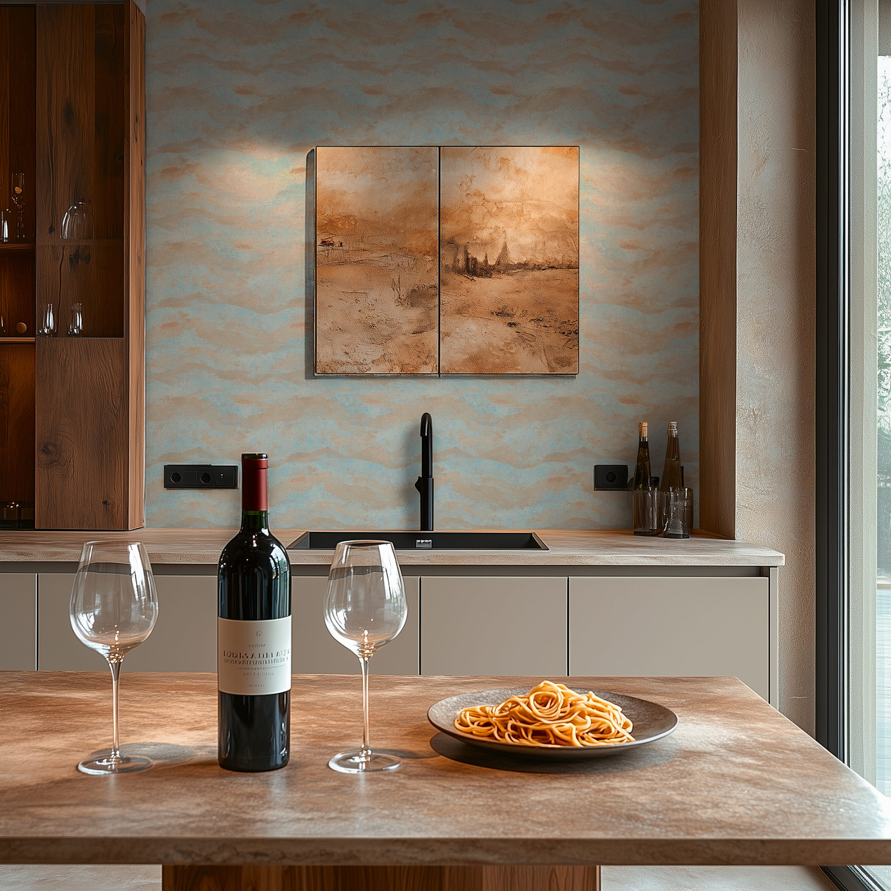 AS Vliestapete MS Hot Spots Abstrakt Hellblau 786565