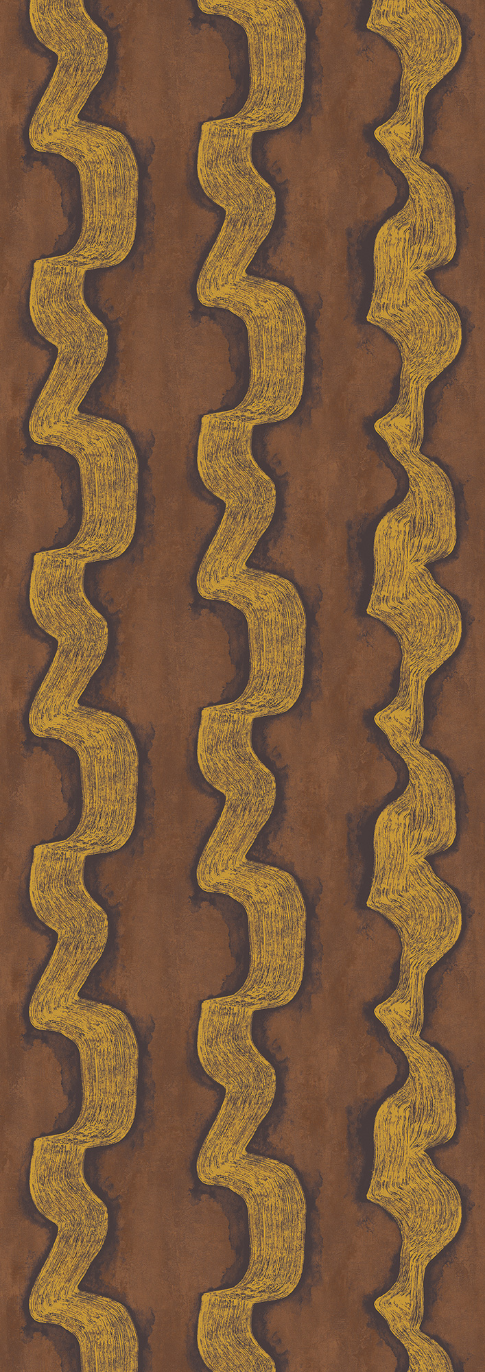 Masureel Fototapete Panel Traces Shodo Russet DGTRA302260