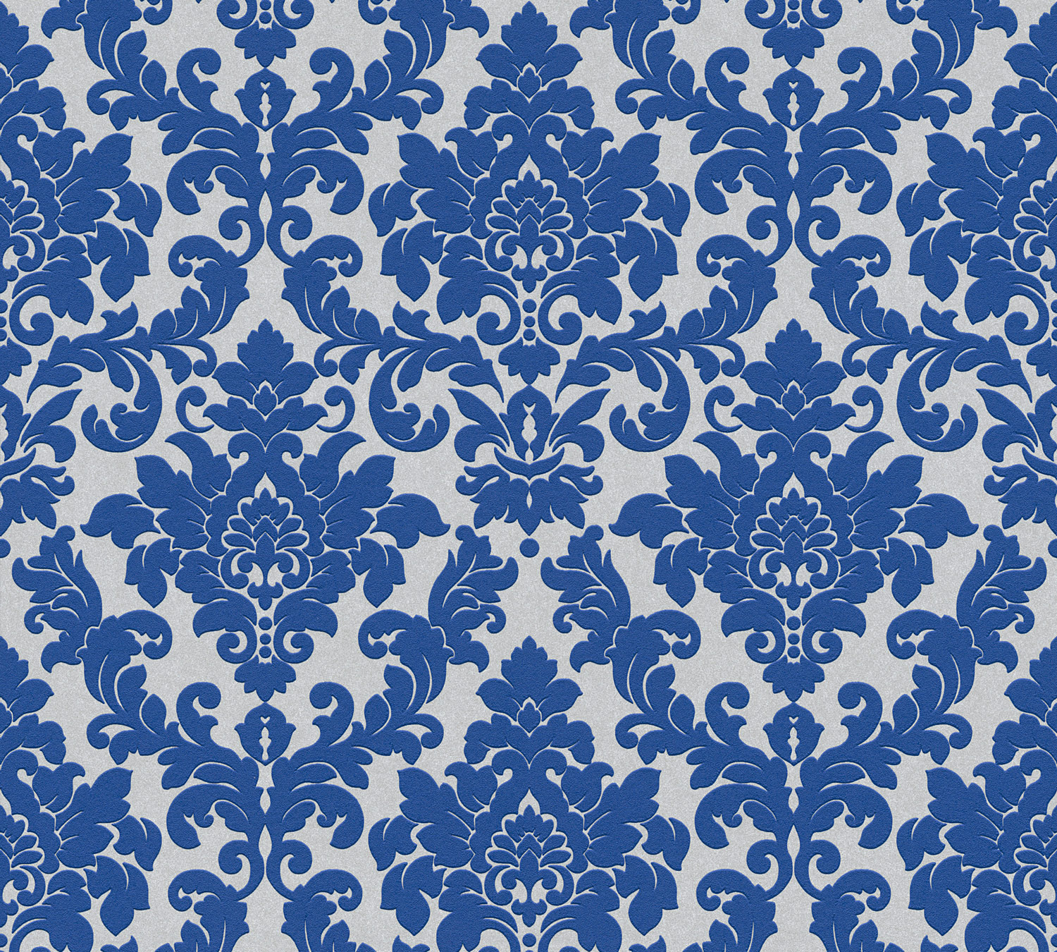 Thomas Vlies-Tapete Barock silber/royalblau TLT018 - 360956