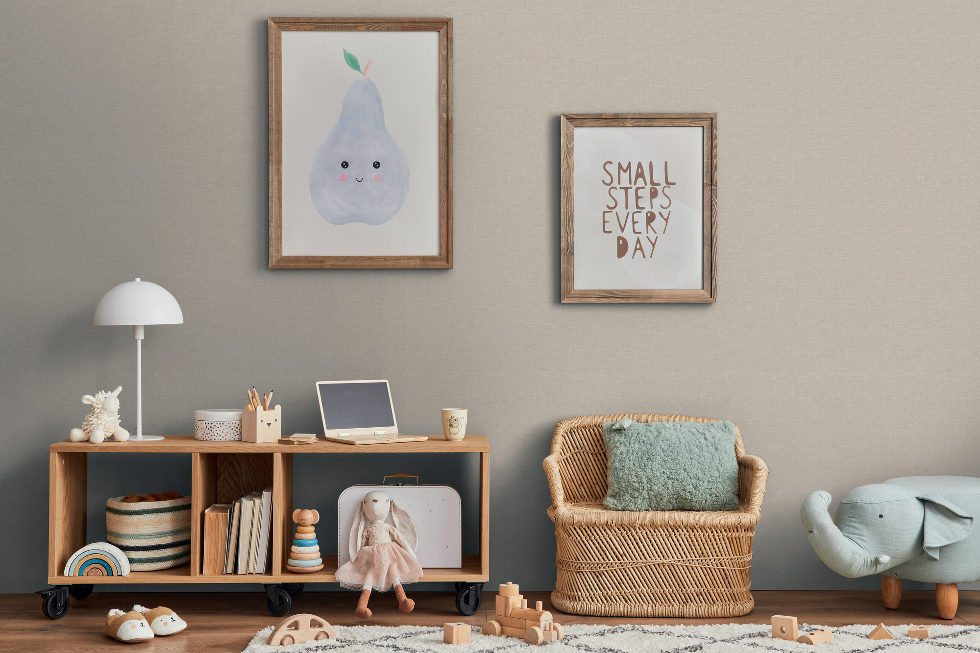 AS Vliestapete Kids Studio Unitapete Beige 367134
