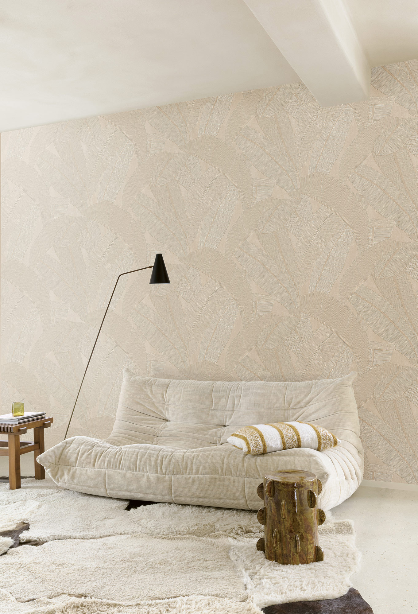 Masureel Vliestapete Serica Banyan Ivory RIC202