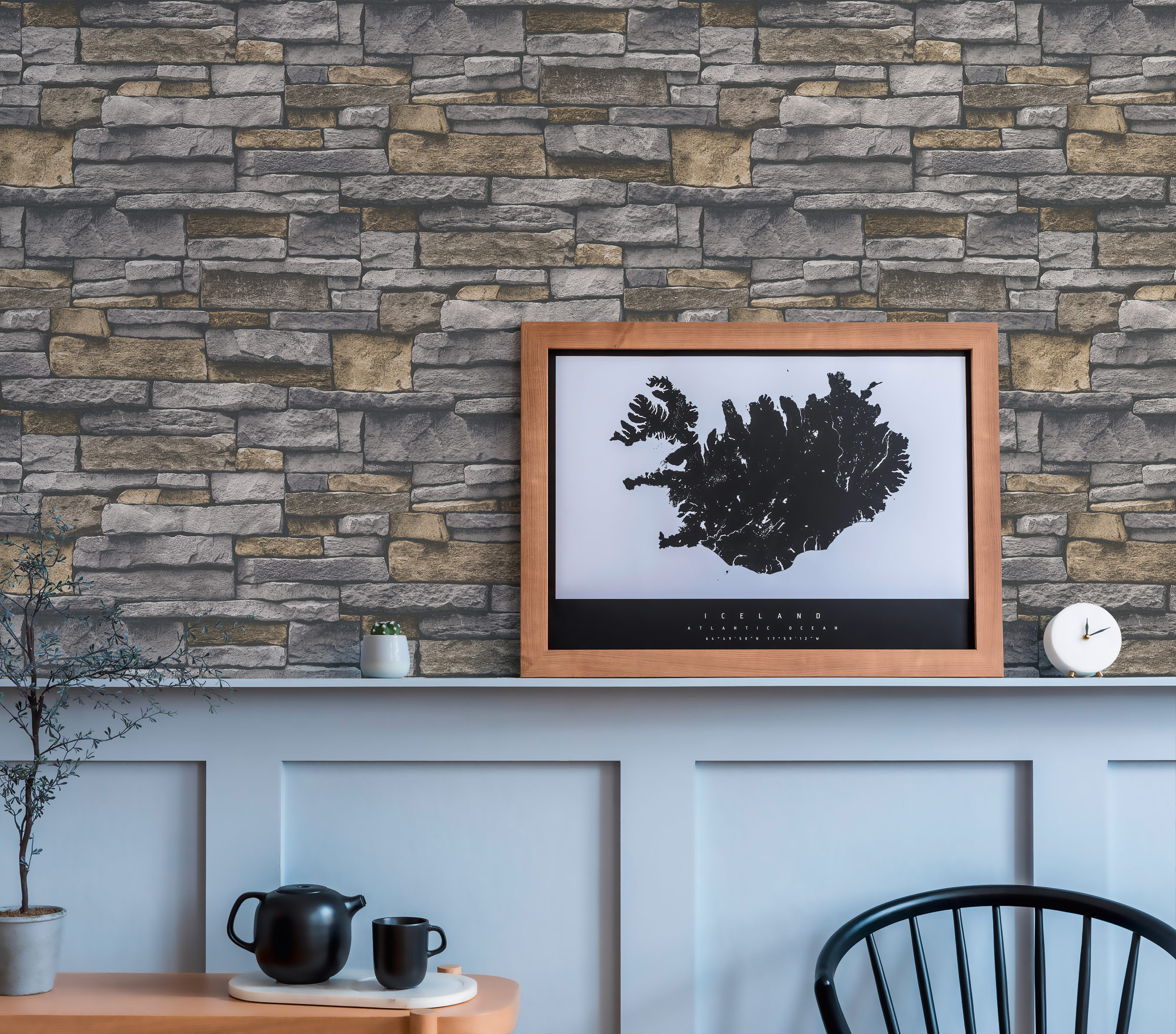 AS Vliestapete Terra Steinoptik grau 388131