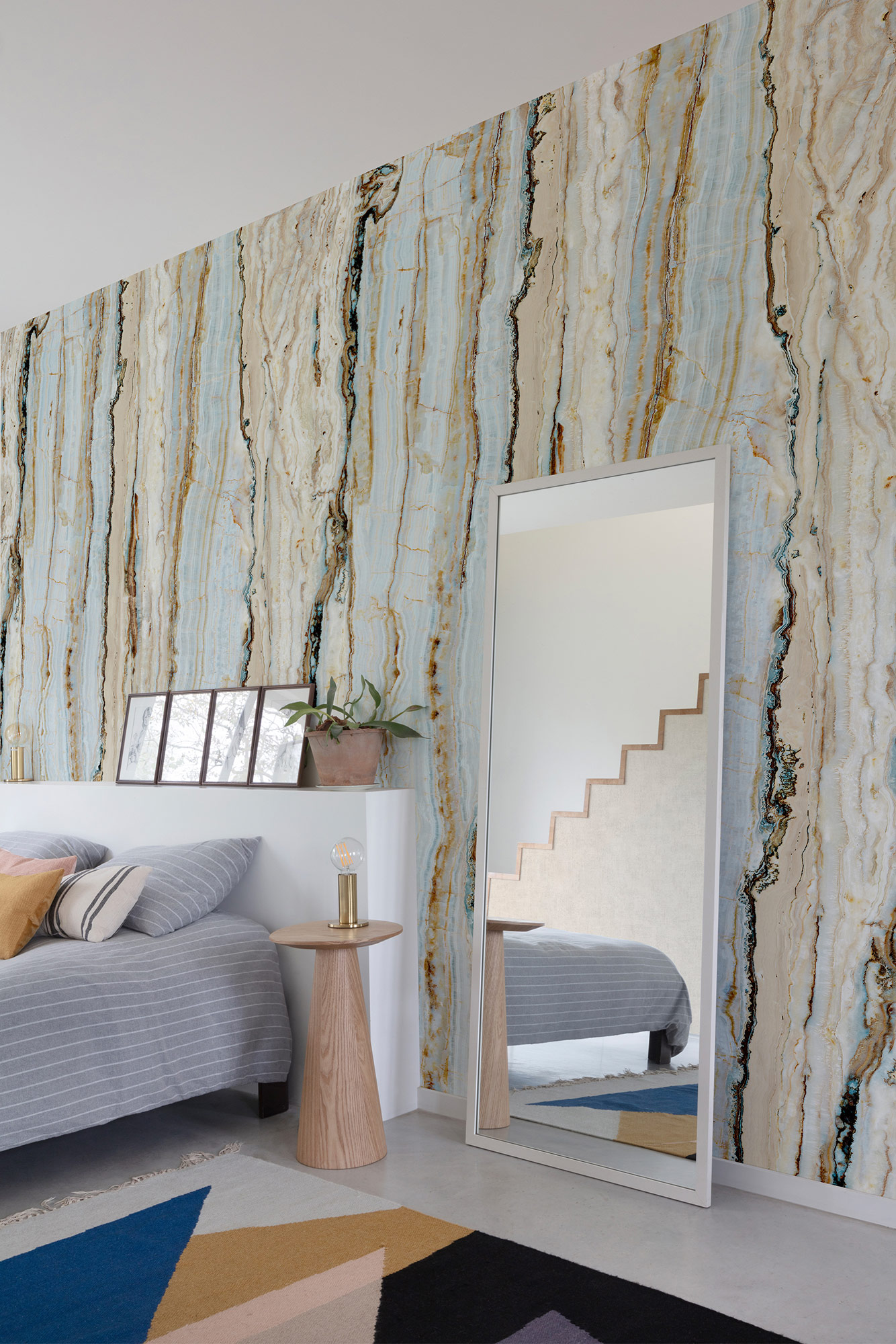 Grandeco Wandbild Eine Rolle ein Motiv 2 Maserung A50802