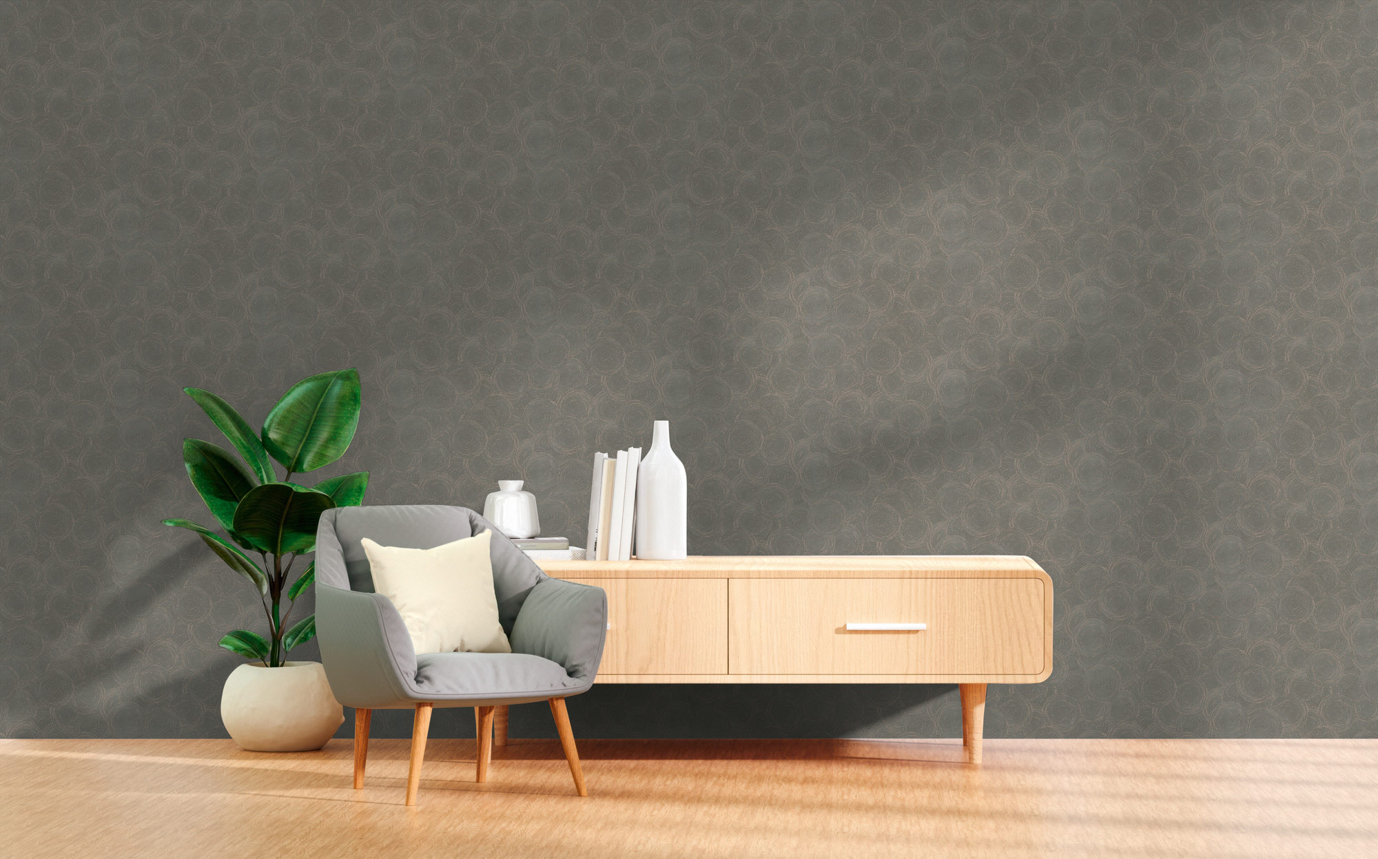 AS Vliestapete Hygge 3 Natur Grau 790931