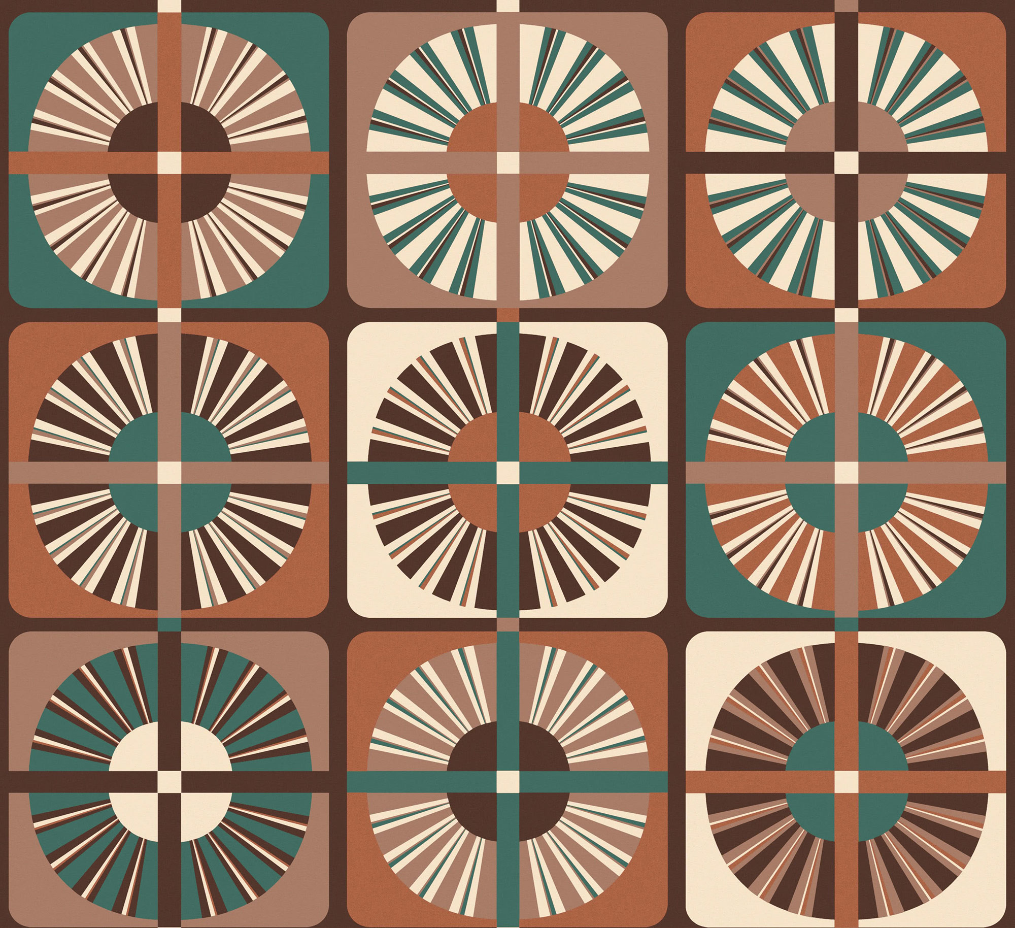 Masureel Vliestapete Rock Ray Cantaloupe ROC403