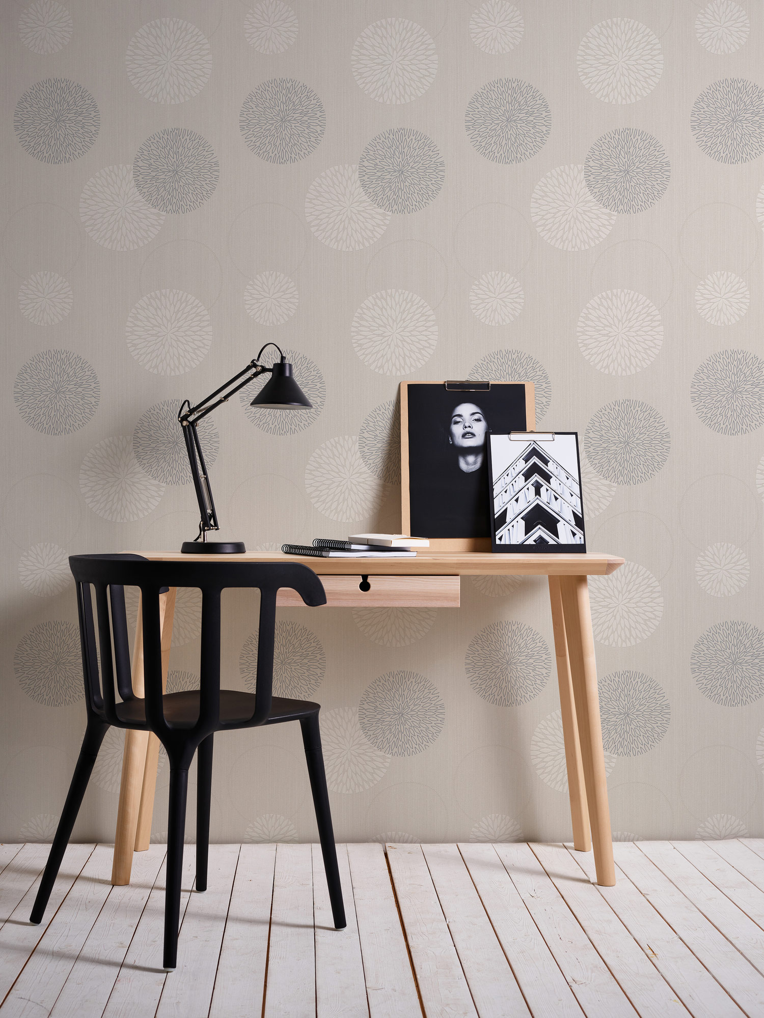 AS Vliestapete Casual Living Beige Kreise 937912