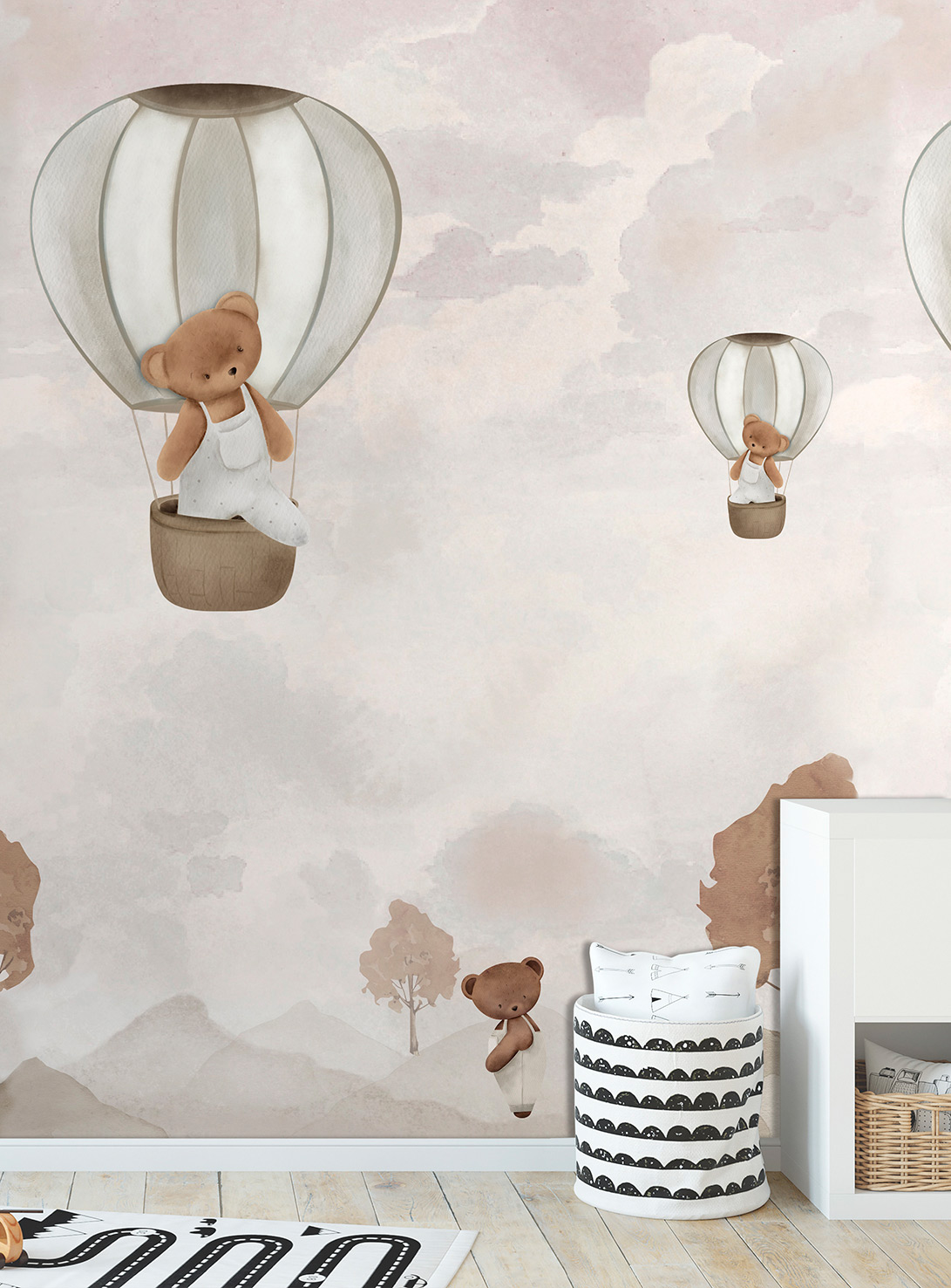 Decoprint Fototapete Cute Walls Ballonfreunde CW61352