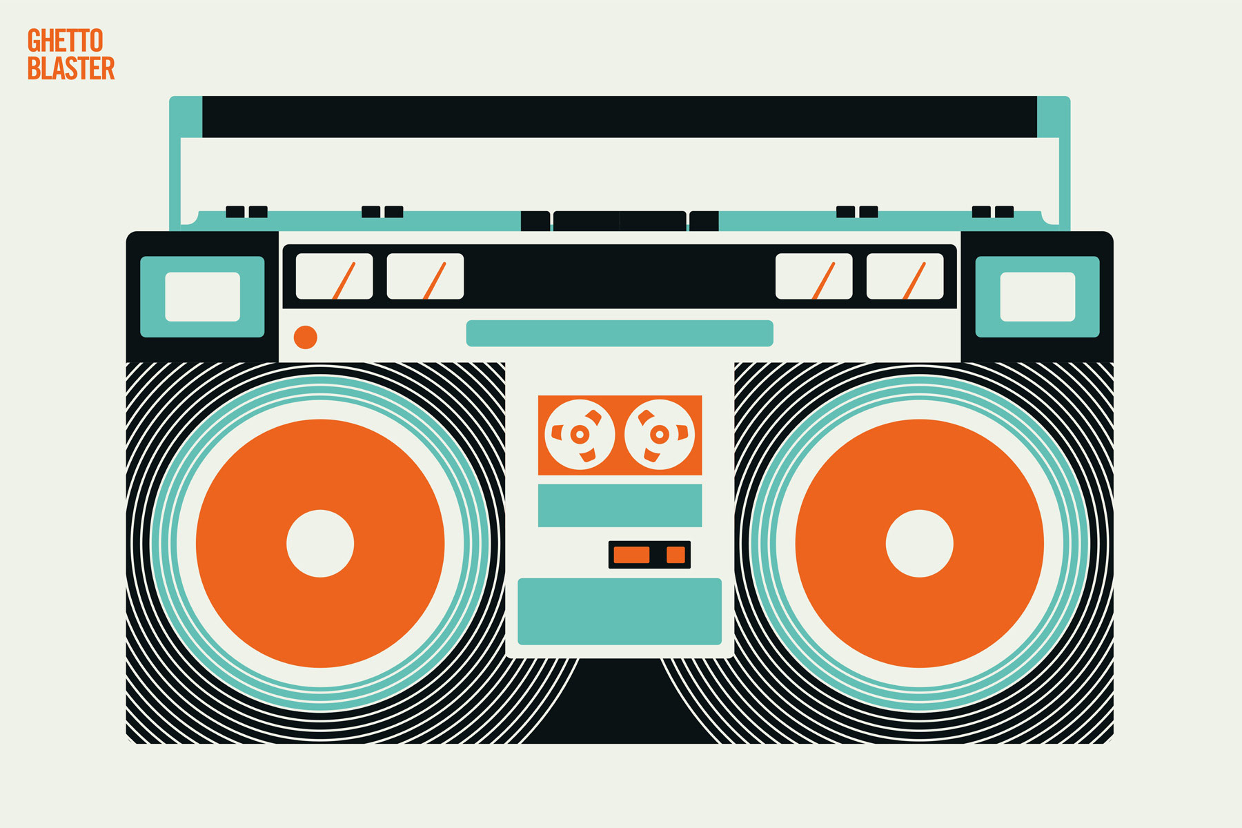 AS Leinwandbild Ghetto Blaster DD132318