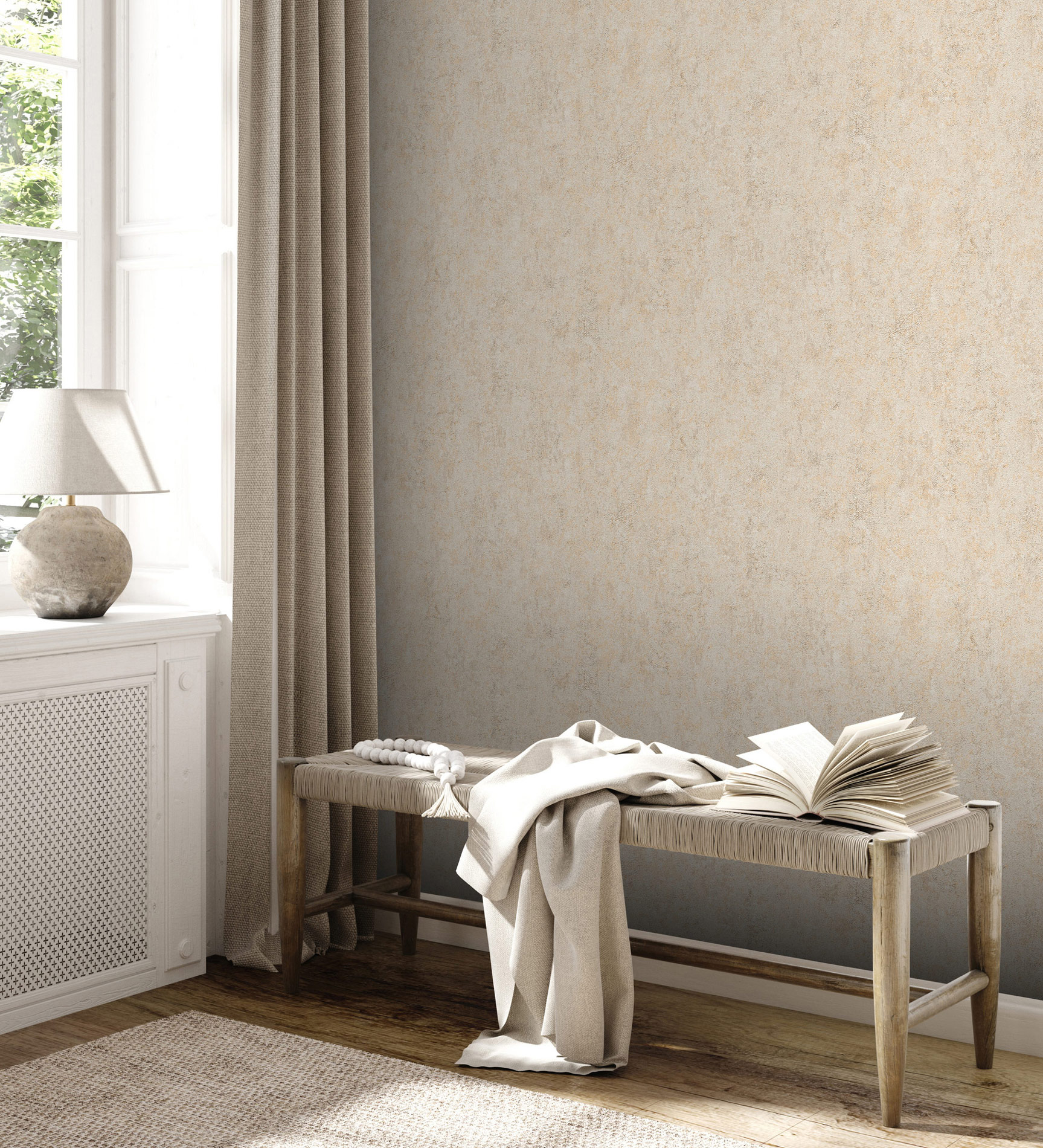 AS Vliestapete Trend Spectrum Unitapete Beige 390361