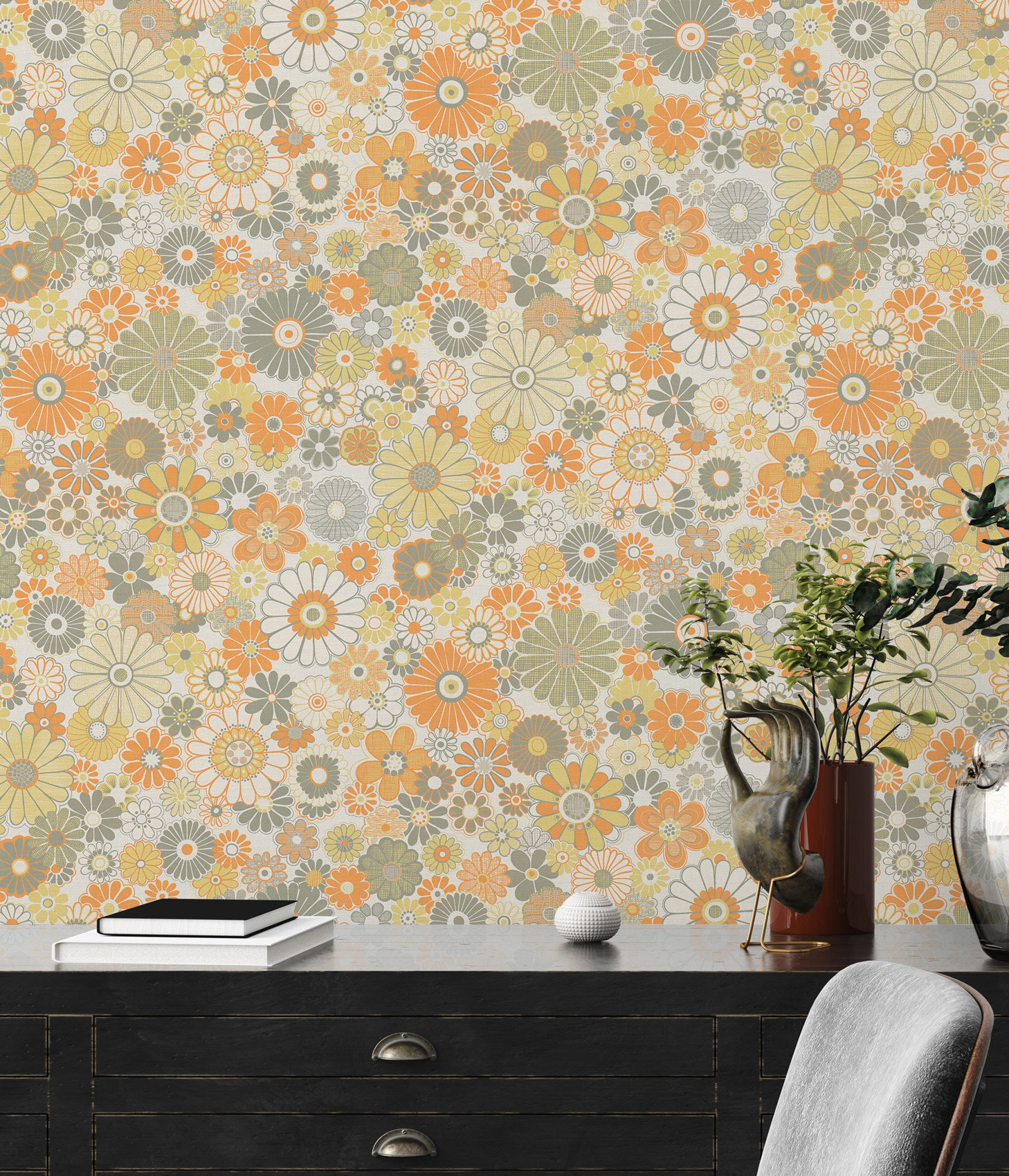 AS Creation Vliestapete Retro Chic Orange 395353