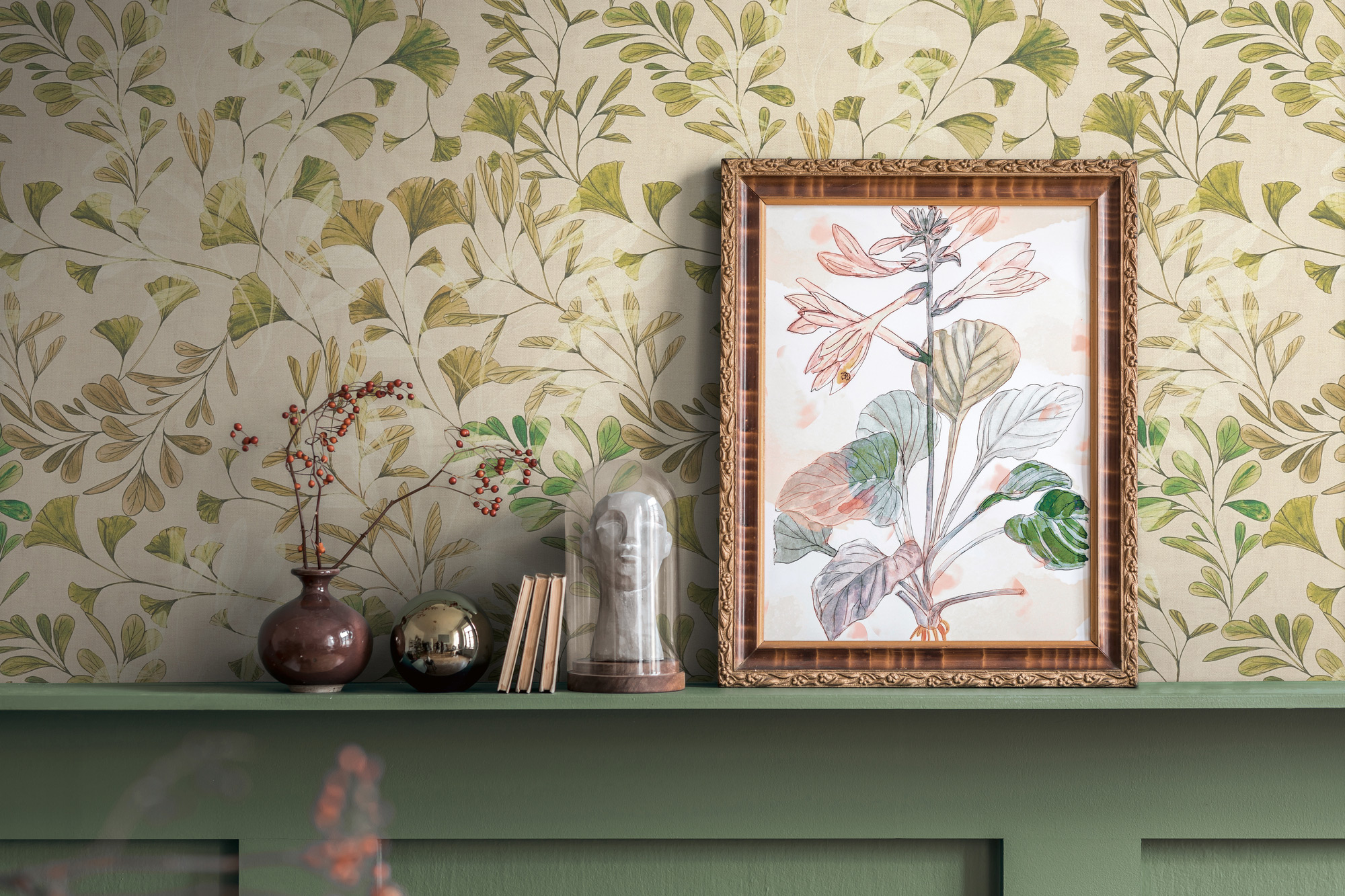 AS Vliestapete Anna d'Andrea Blätter Creme 782233