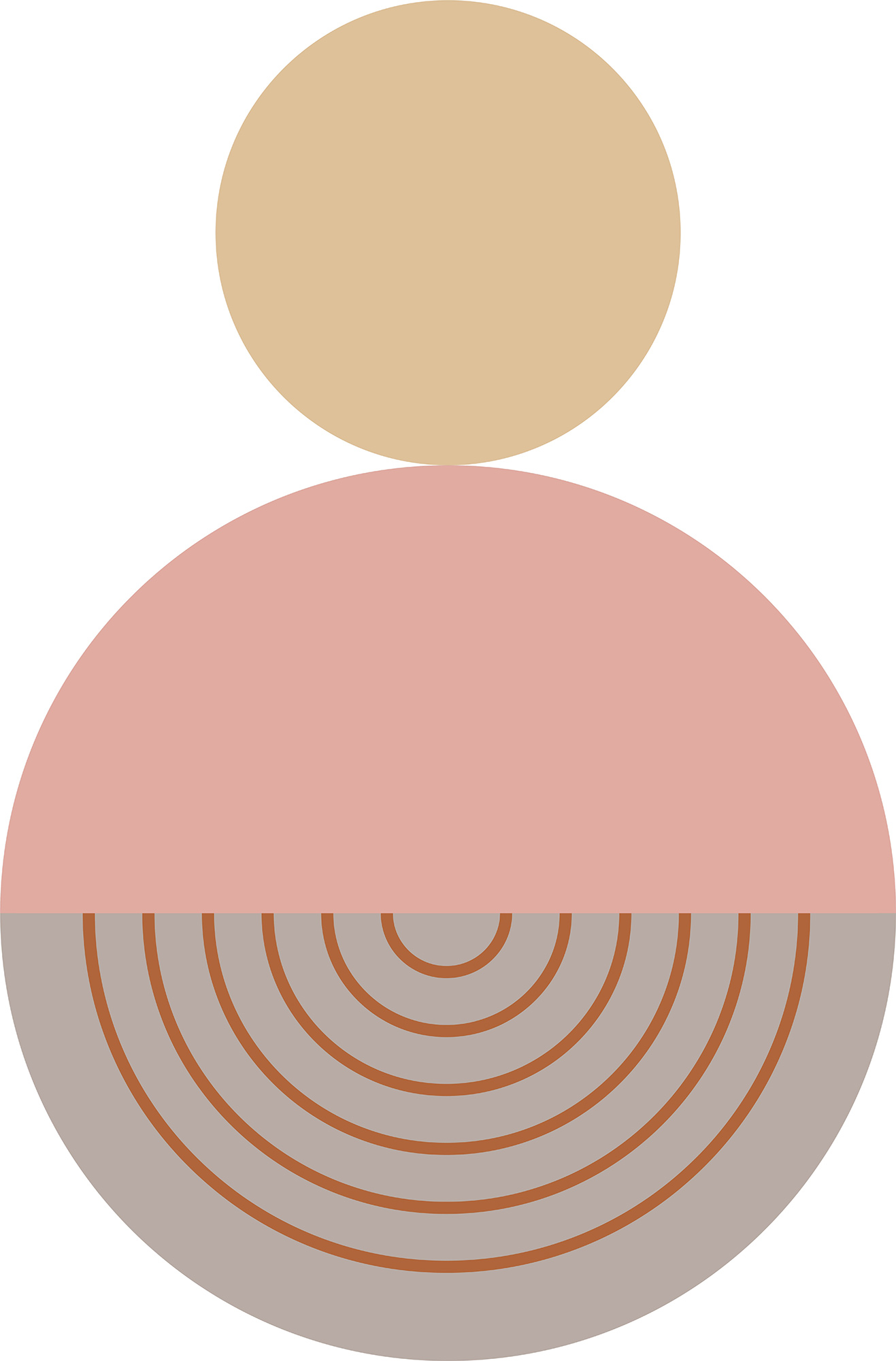 Thomas Fototapete Platin Formen  Deko modular pink