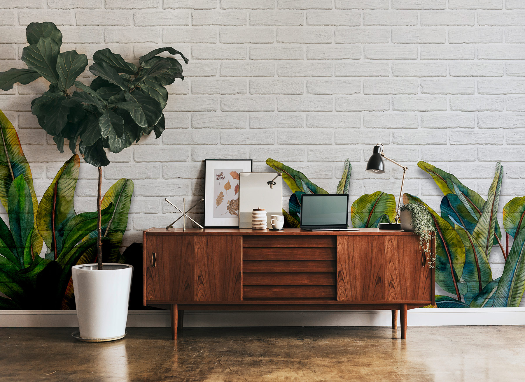 AS Fototapete Designwalls 2 Backstein Floral DD123502