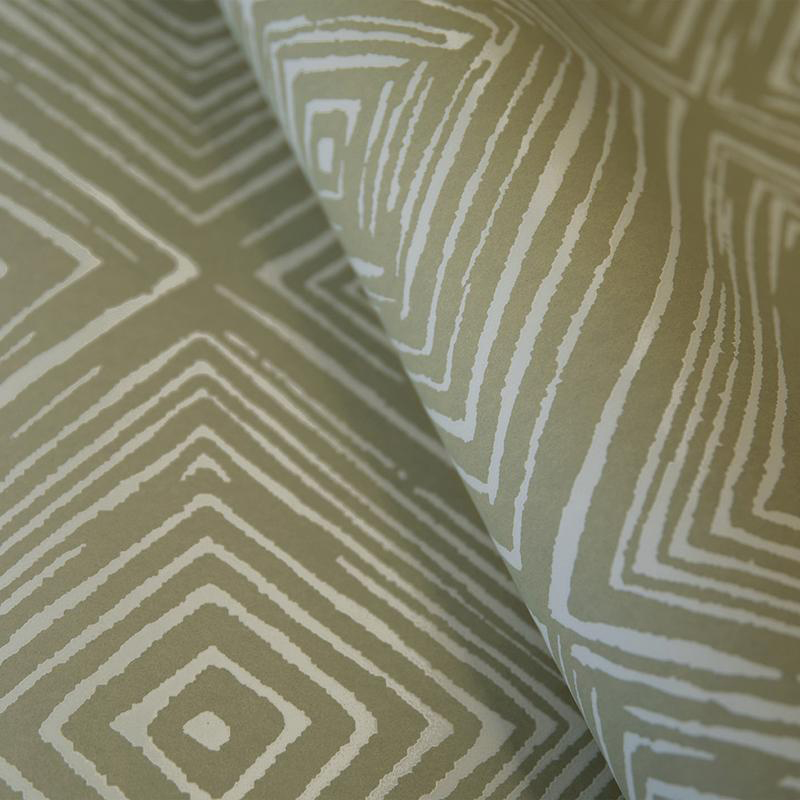 Hohenberger Vliestapete Chalk Diamand Olive 65484
