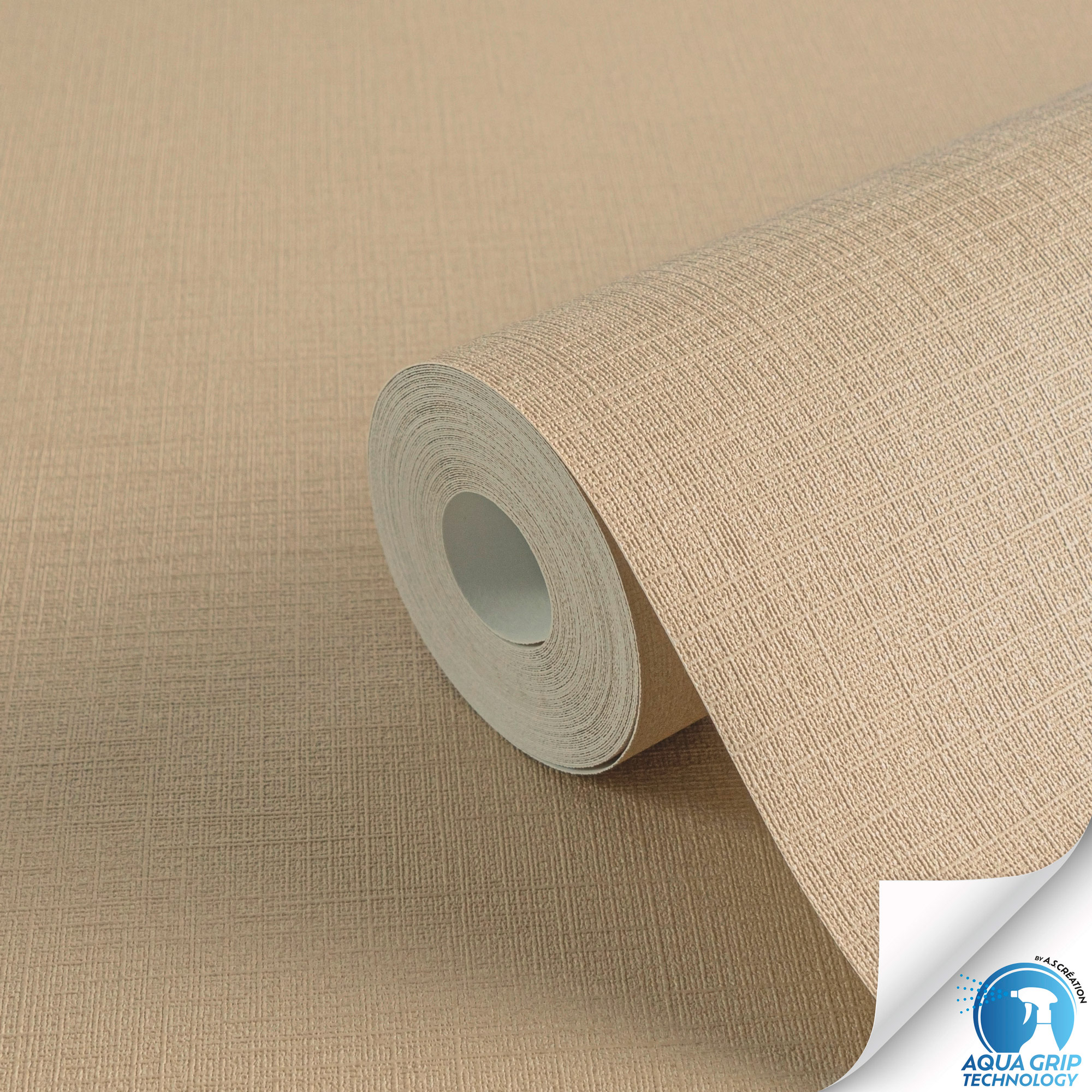 AS Vliestapete WOW Designdrop Unitapete Braun 785754