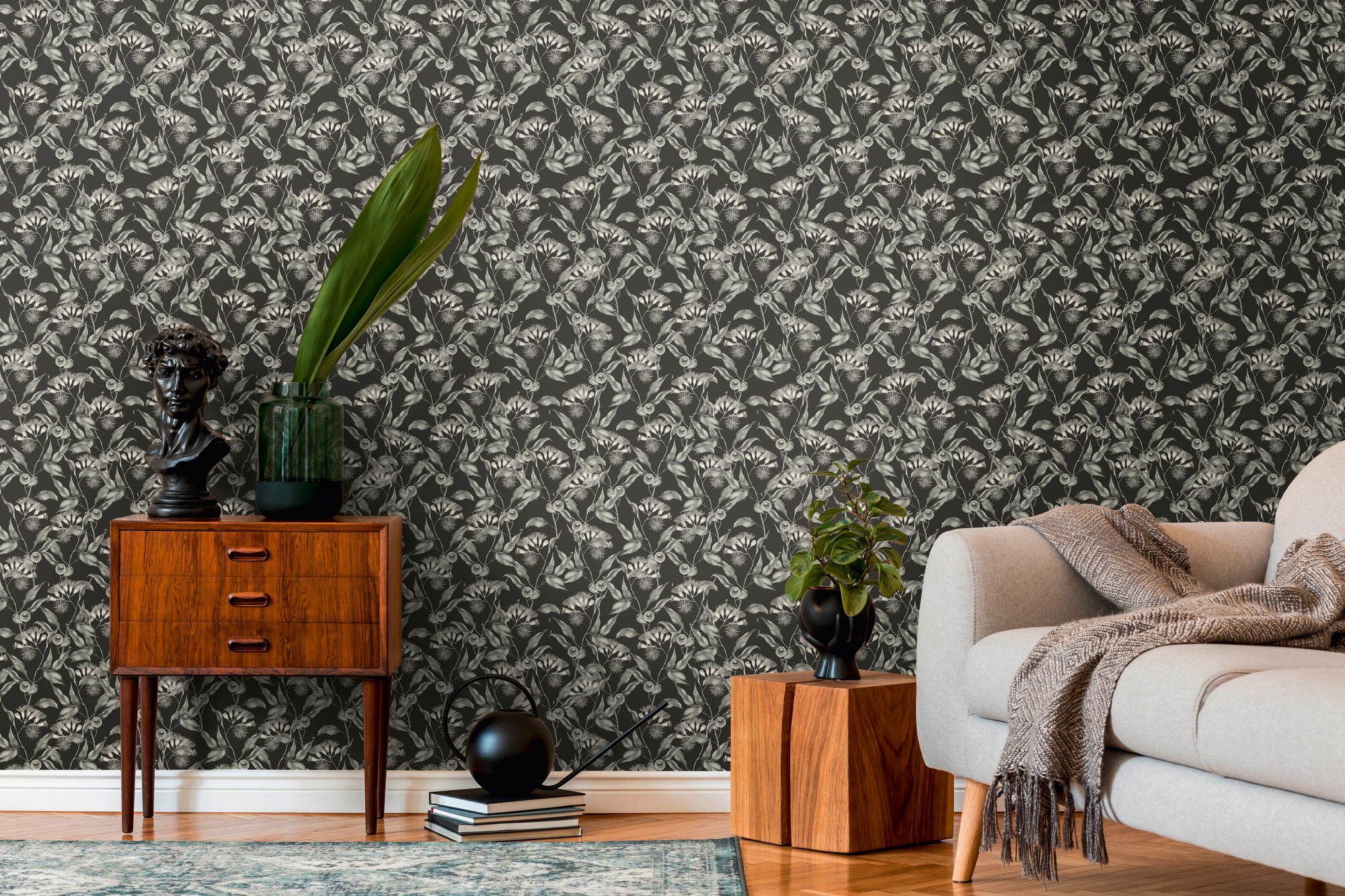 Livingwalls Vliestapete Drawn Into Nature Blätter 394302