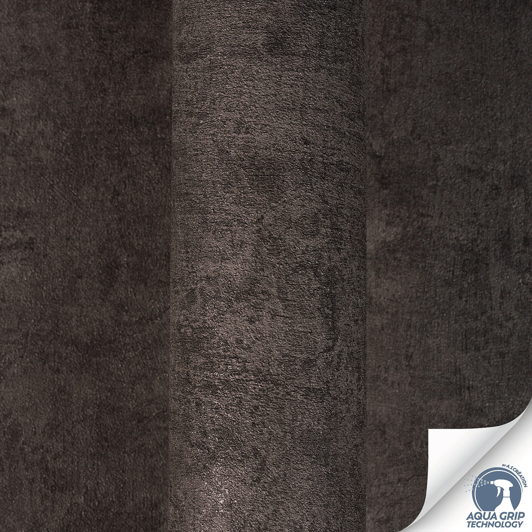 AS Vliestapete Cosiness Designdrop 2 Uni Schwarz 793158
