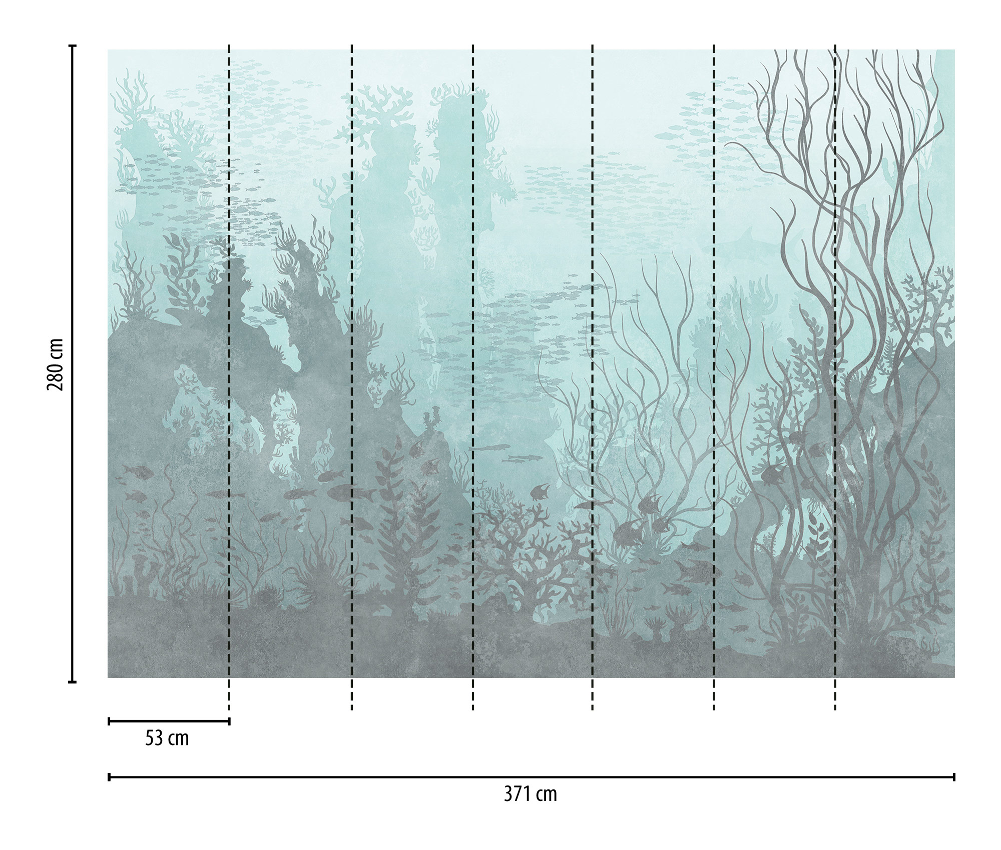 Livingwalls Vliestapete The Wall 3 Unterwasser 399041