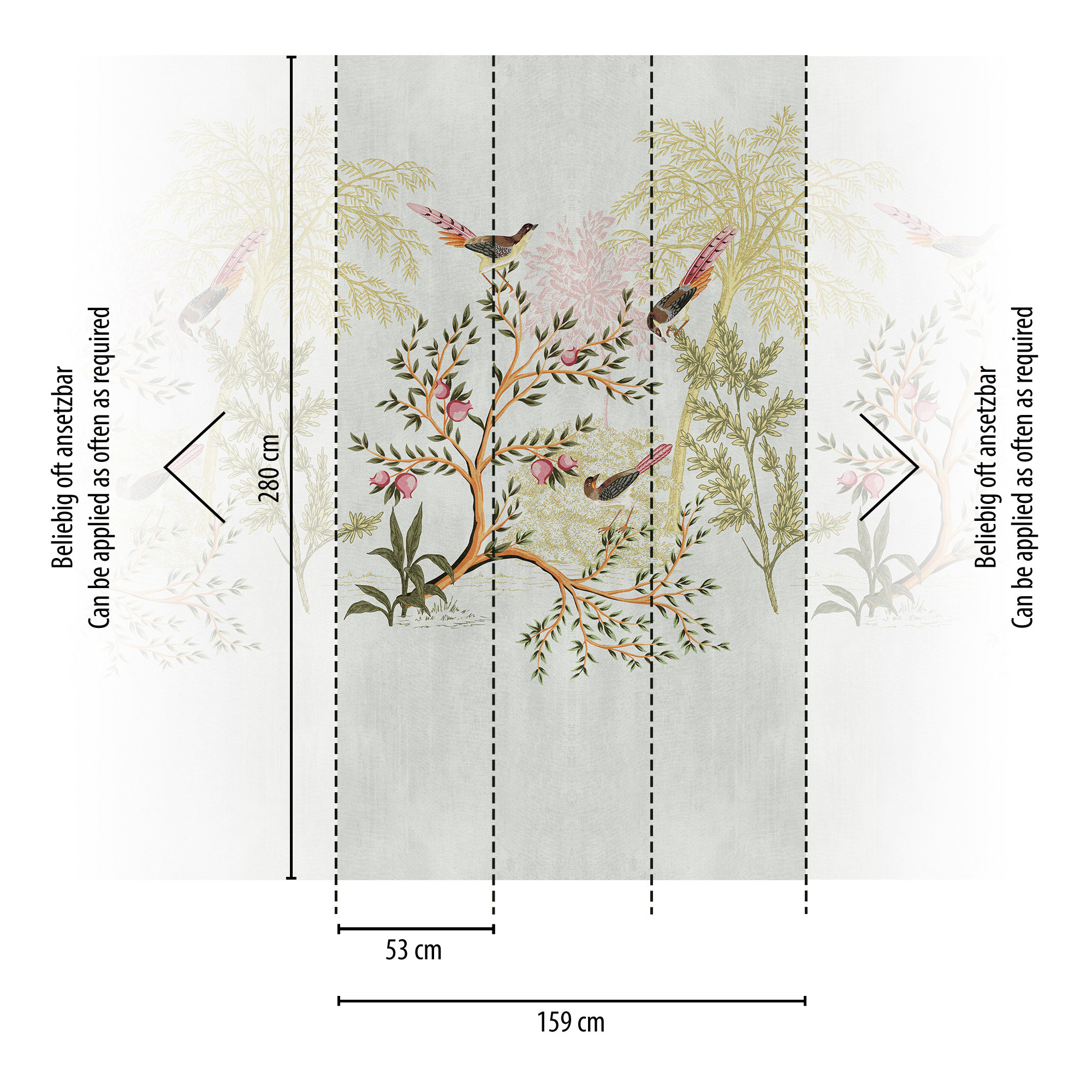 Livingwalls Vliestapete The Wall 3 Vogeltapete 398741