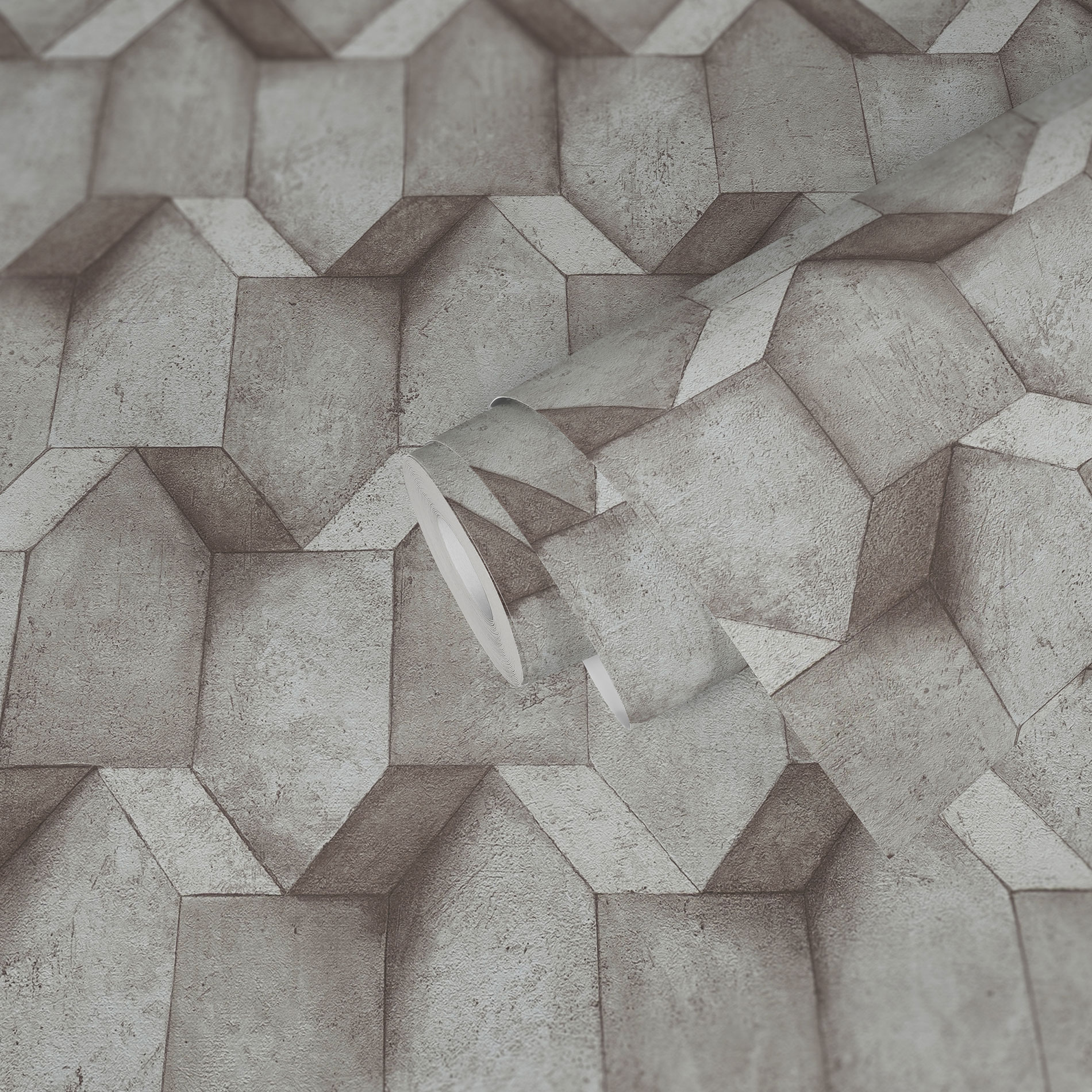 AS Vliestapete The BOS grau Betonoptik 388273