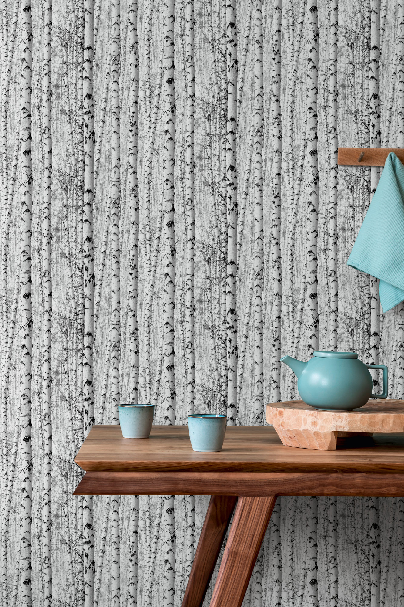 AS Vliestapete PintWalls Schwarz weiß Tapete Weiß 387191