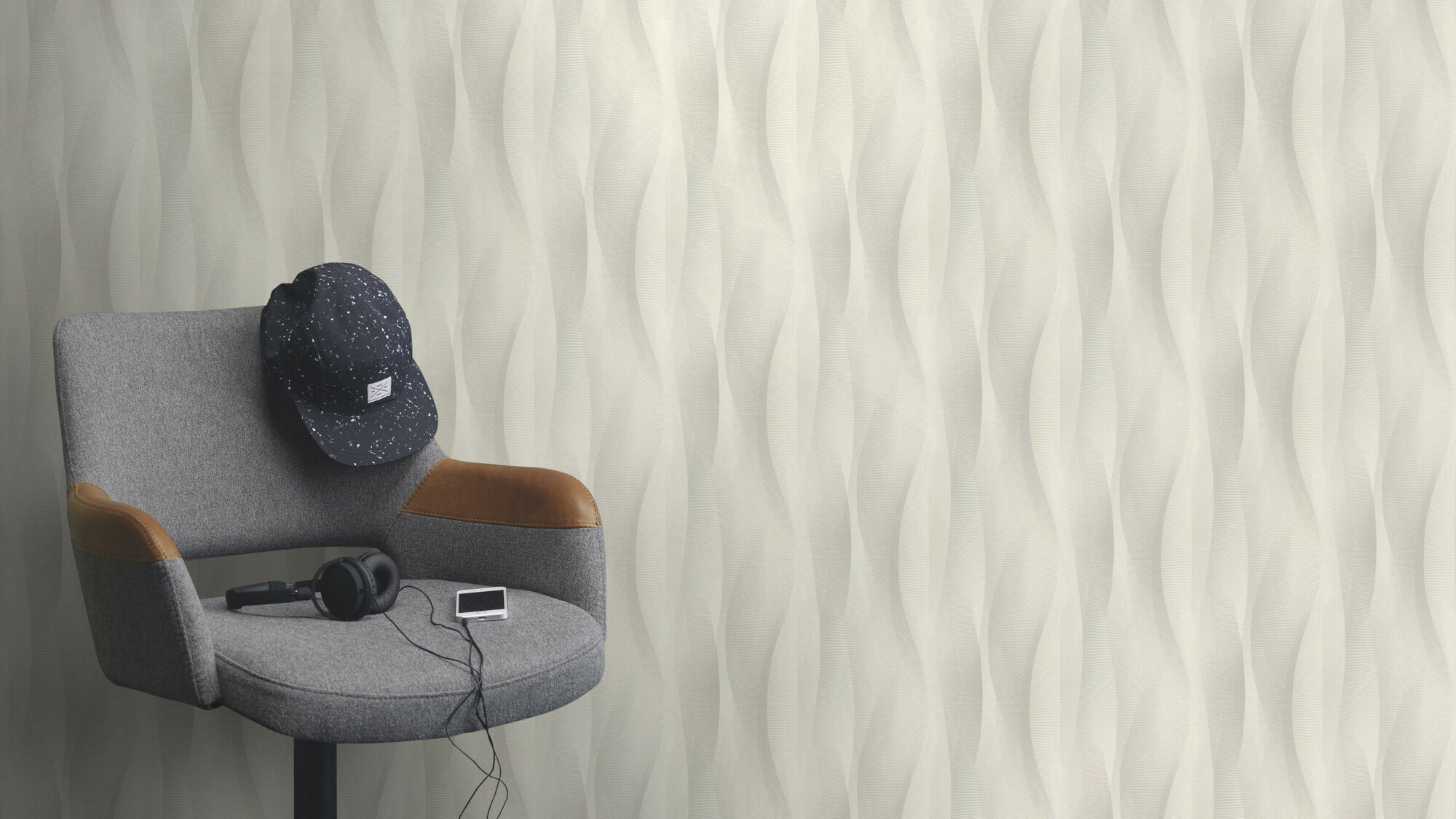 Rasch Vliestapete Tapetenwechsel 2 Grafik Welle 651508