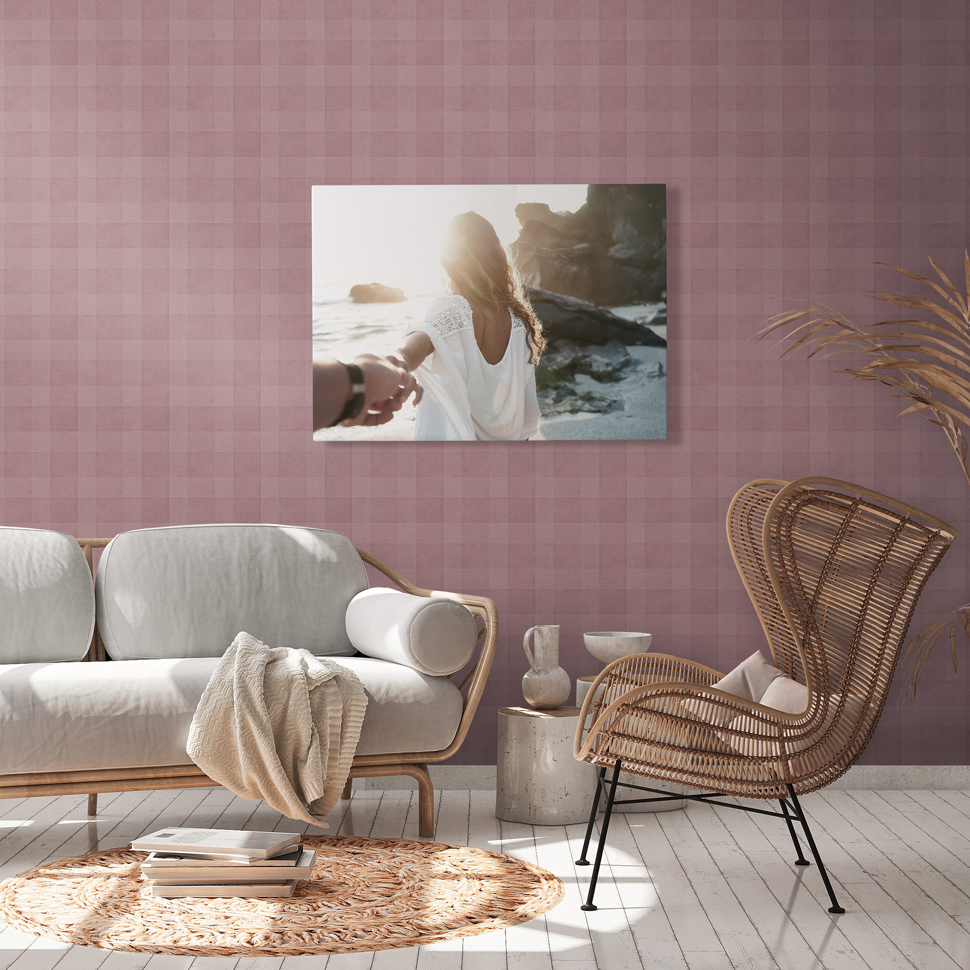 AS Vliestapete Deco Satintapete Tapete Kariert 386645