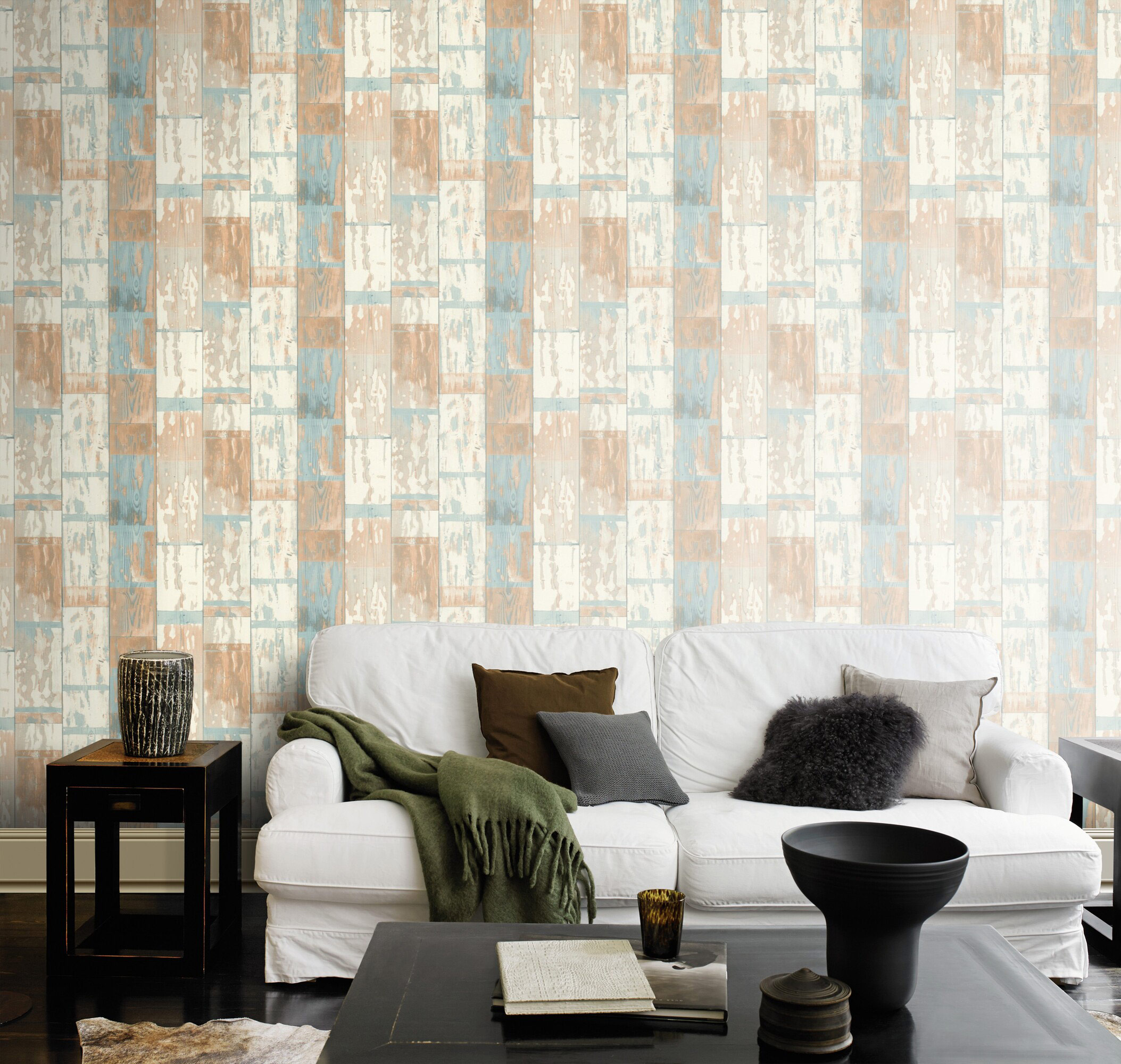 Rasch Vliestapete Beltesto Orange Industrial 416428