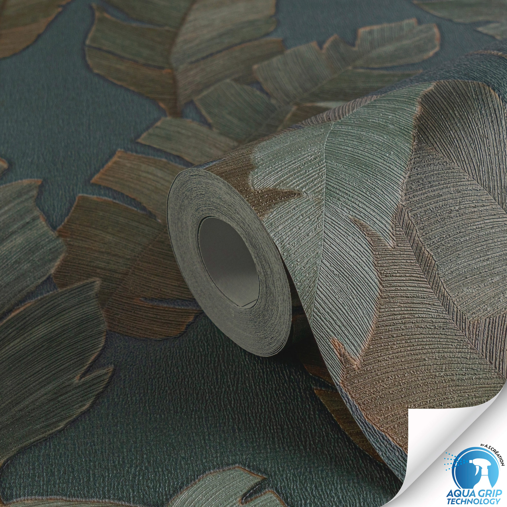 AS Vliestapete WOW Designdrop Blätter Grün 784531