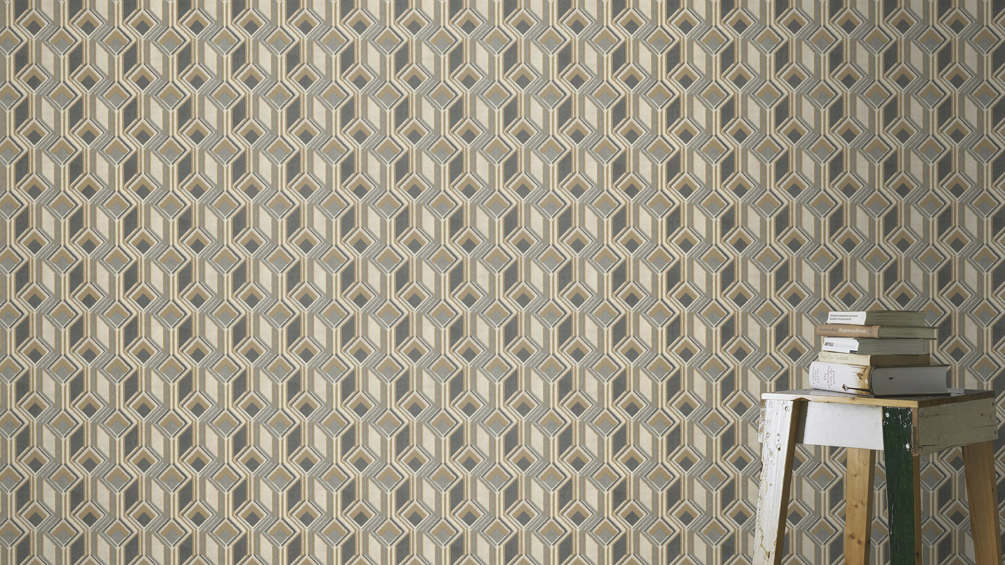 Rasch Vliestapete Indian Style Grafisch Rauten 746532