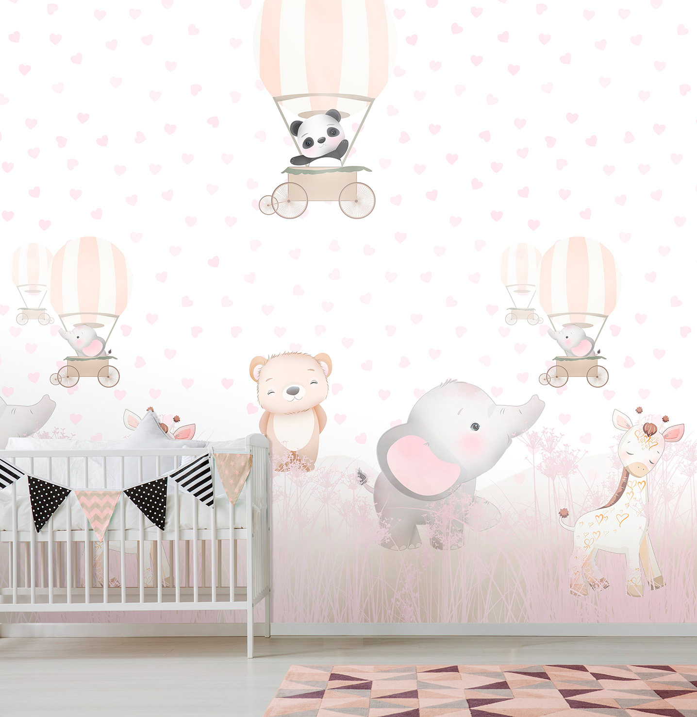 Decoprint Fototapete Cute Walls Freunde Ballon CW60311