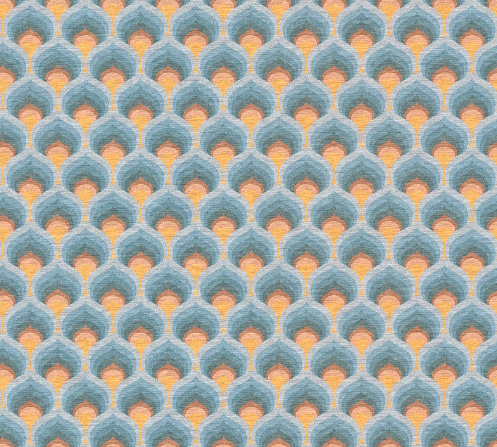 AS Creation Vliestapete Retro Chic Blau 395383