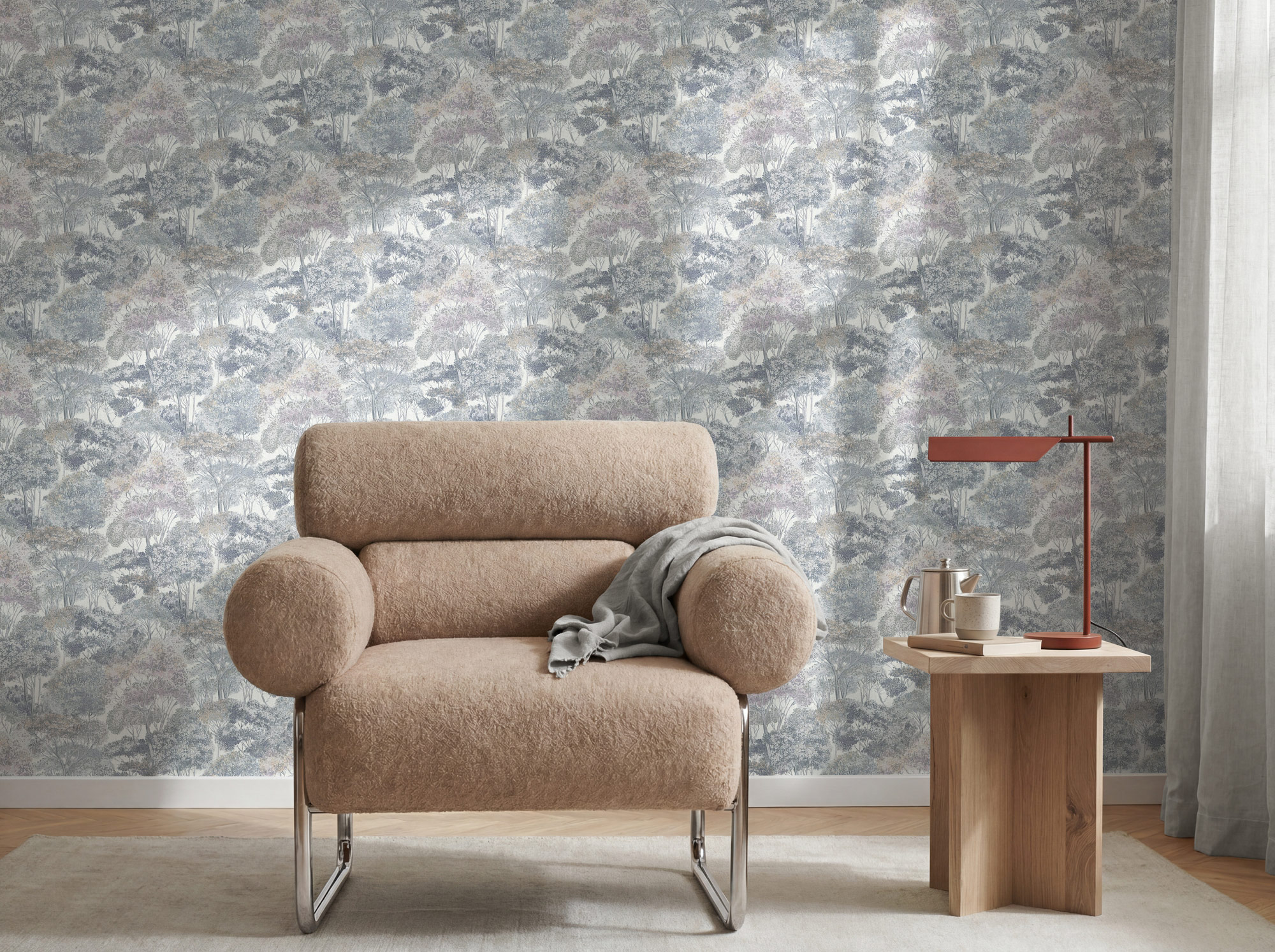 AS Vliestapete Trend Spectrum Waldtapete Blau 792273