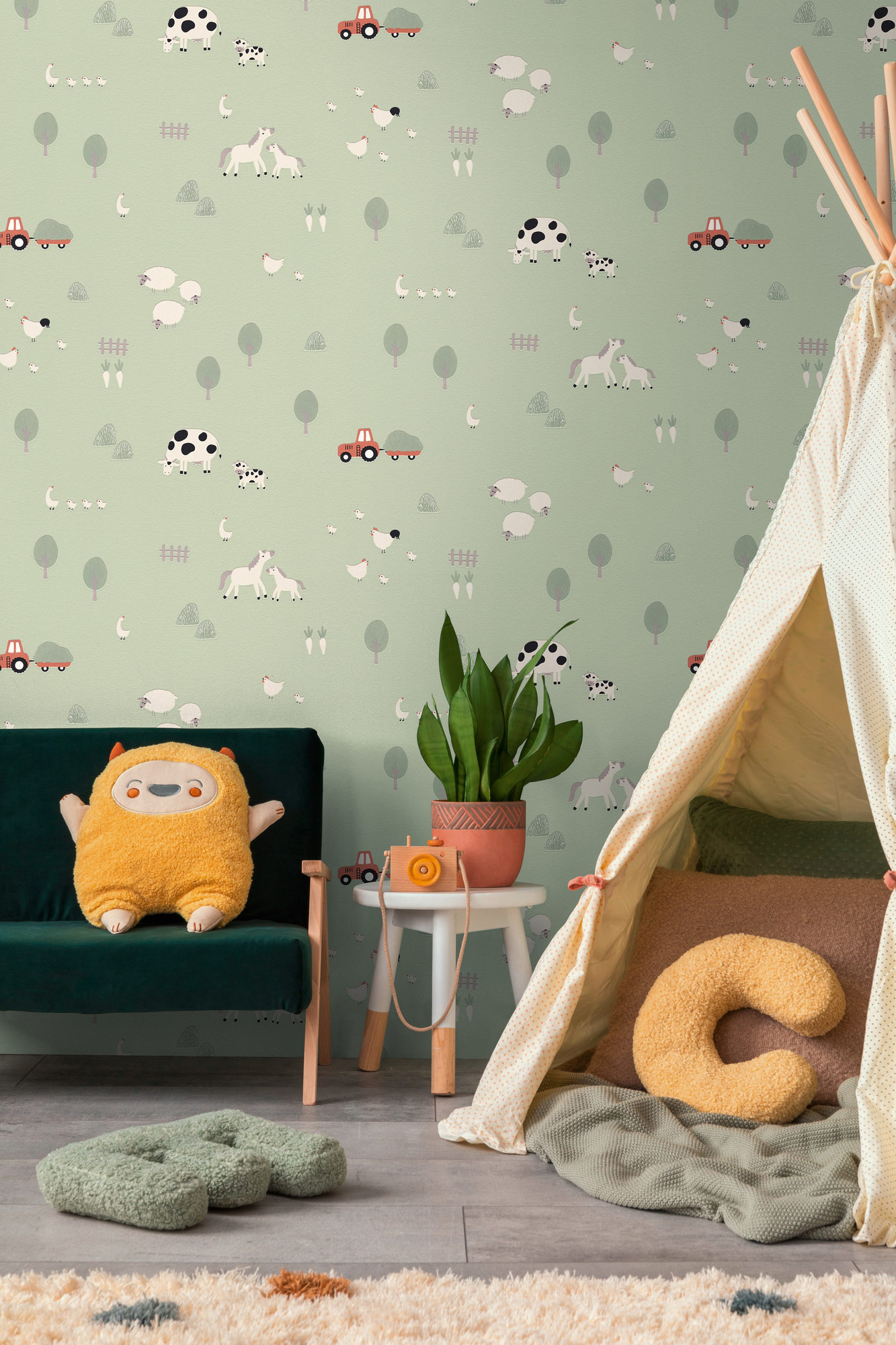 AS Vliestapete Kids Studio Kinderzimmertapete Grün 792652