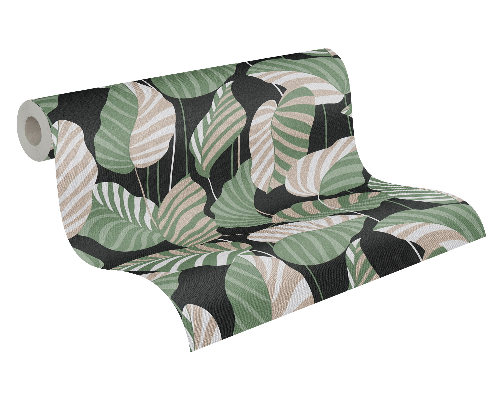 AS Vliestapete Antigua Satin Florale Tapete Schwarz 390942