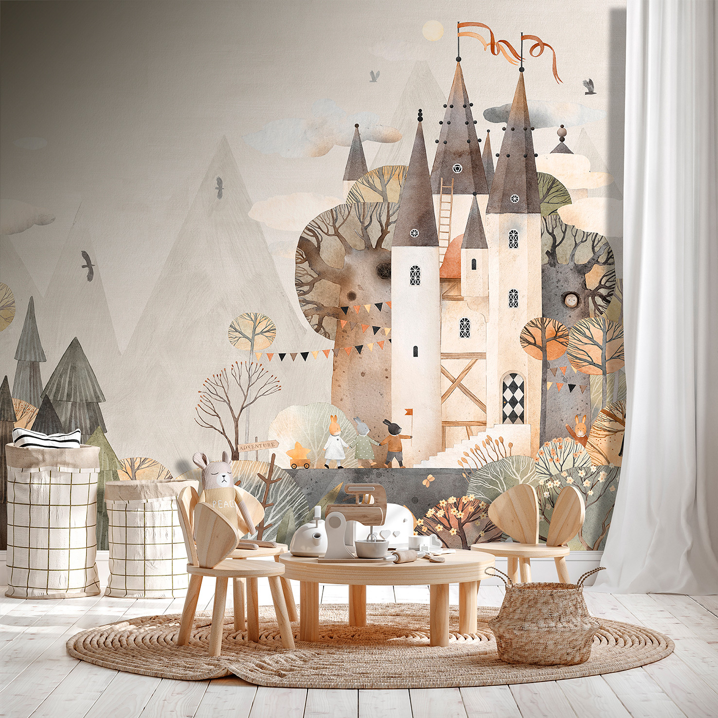 Decoprint Fototapete Cute Walls Märchenschloss CW60051
