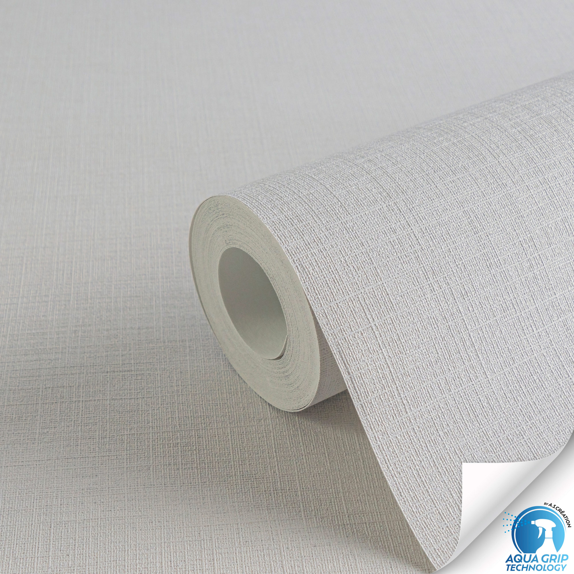 AS Vliestapete WOW Designdrop Unitapete Hellgrau 784992