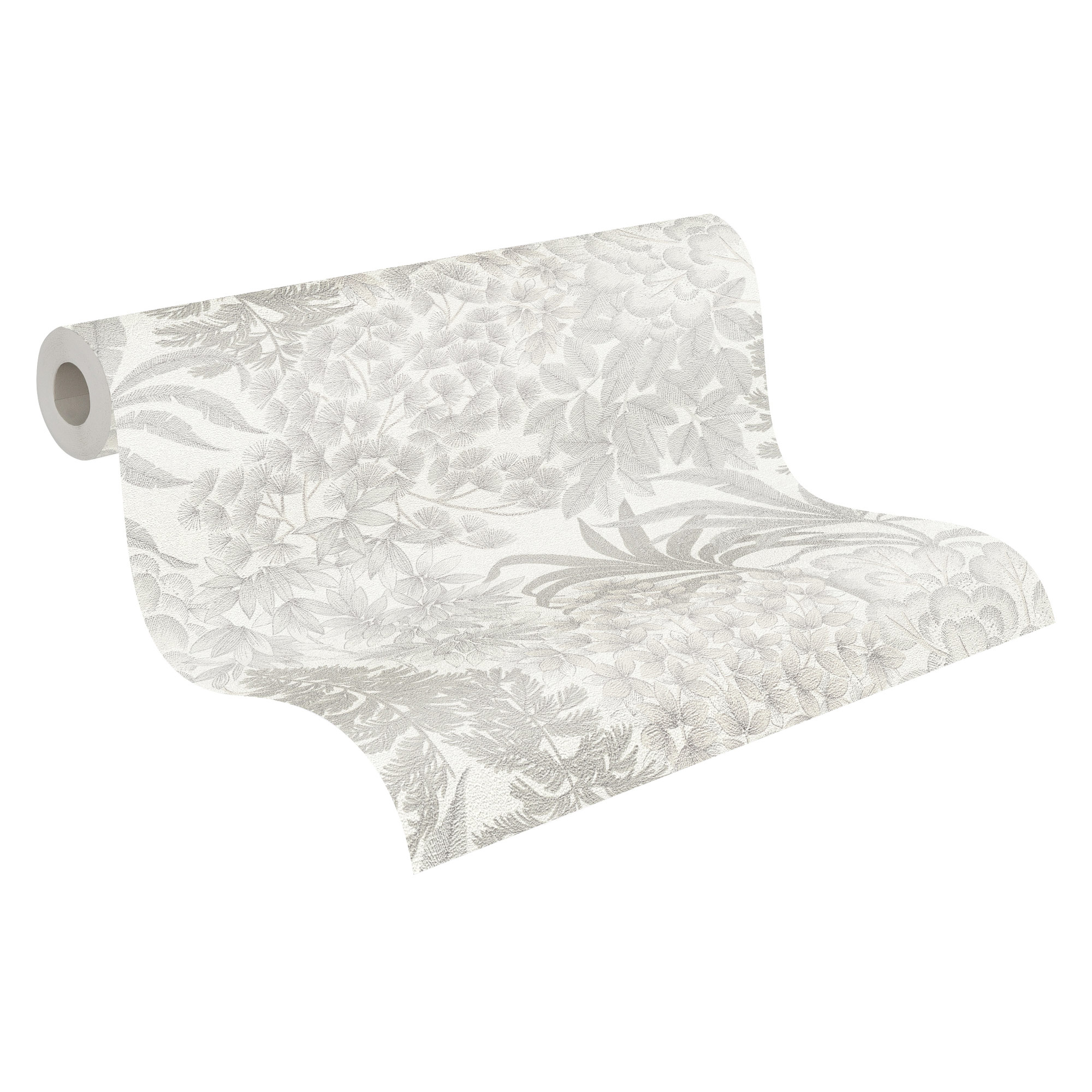 AS Vliestapete MS Travel Styles Blätter Weiß 391282