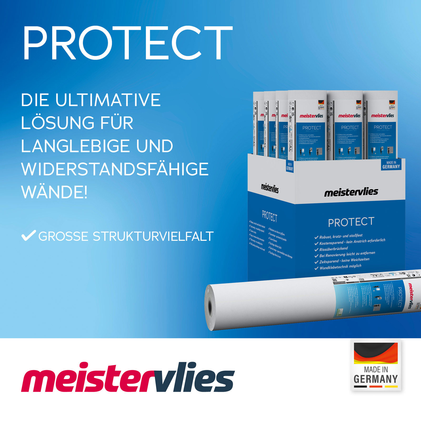 AS Vliestapete Meistervlies 8 überstreichbar 569813