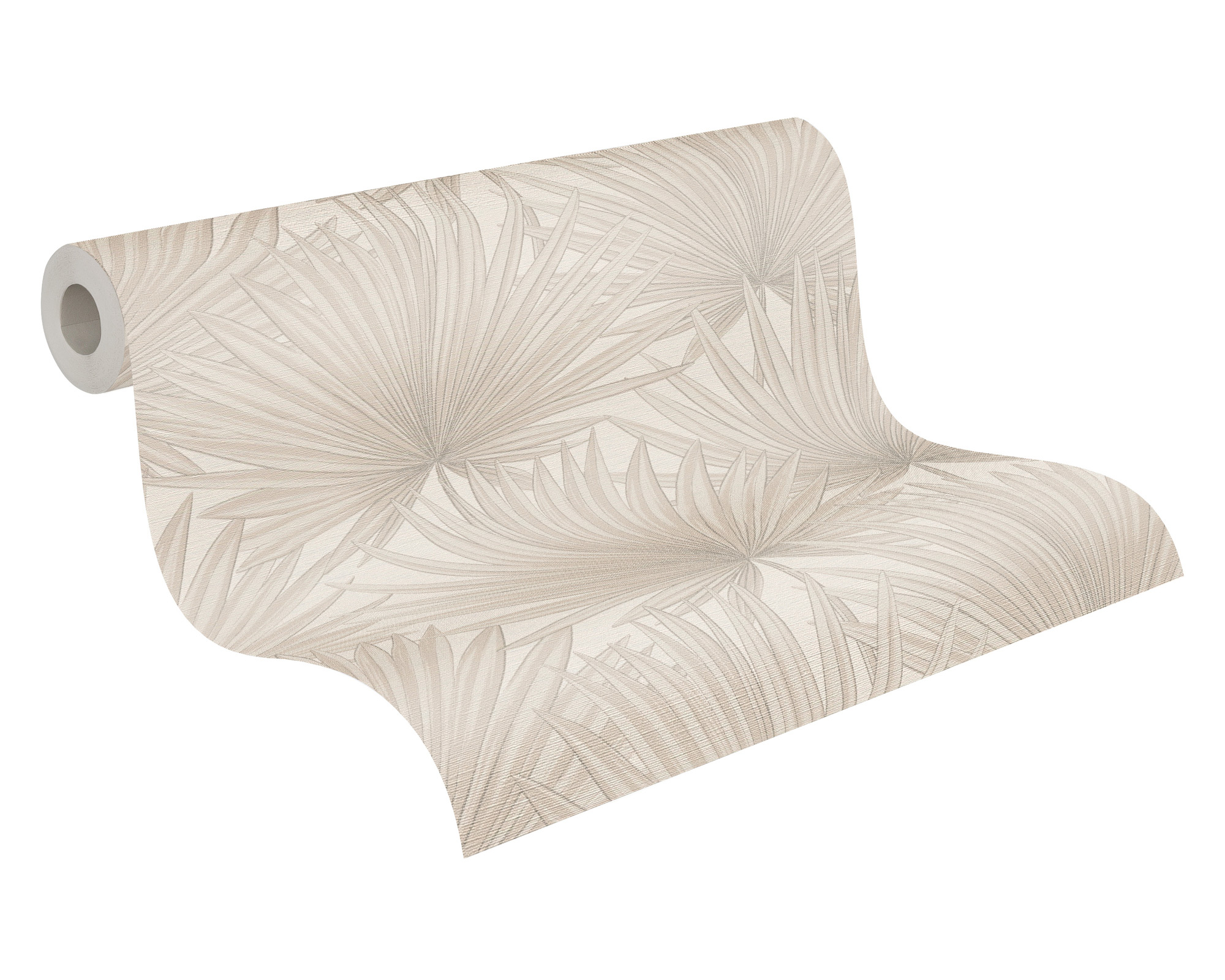 AS Vliestapete Antigua Satin Palmentapete Grau 390902